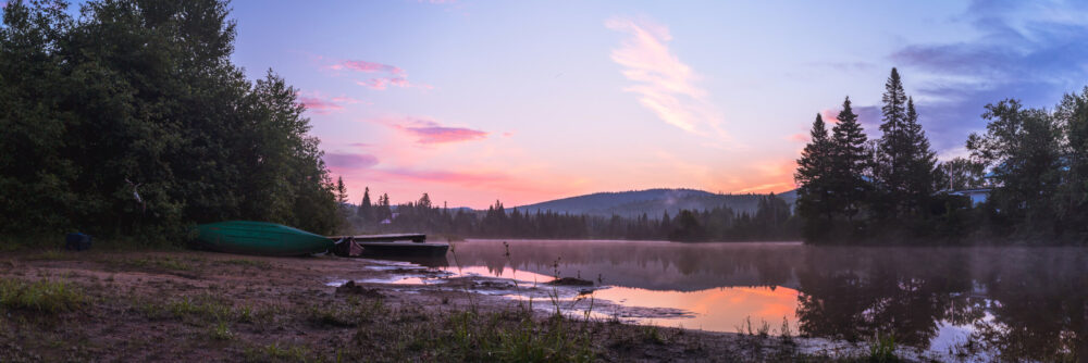 Canon 5D Mark iii with ef 50mm1.8 - Landscape nature photography along the lake at Chalet lac Beauport Quebec