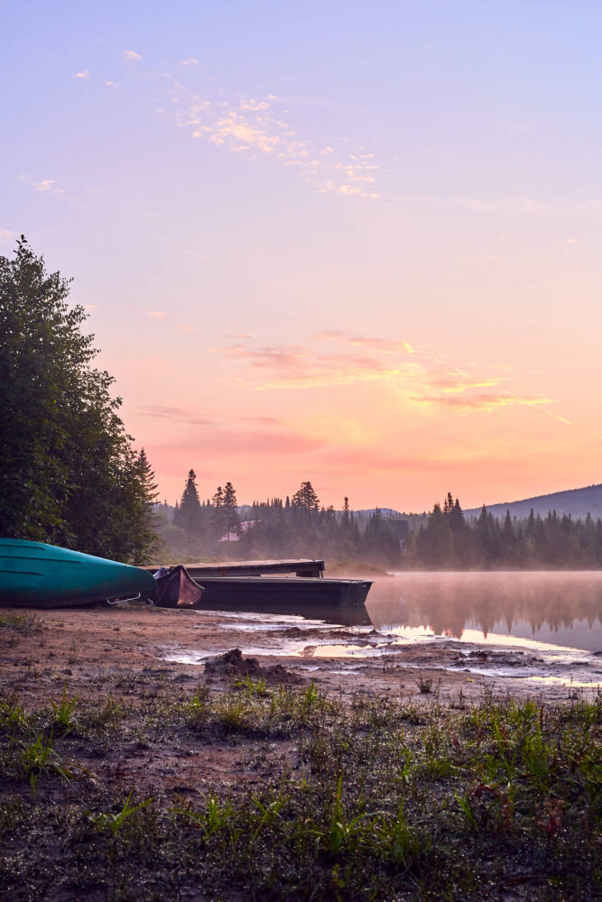 Canon 5D Mark iii with ef 50mm 1.8 - Landscape nature photography along the lake at Chalet lac Beauport Quebec