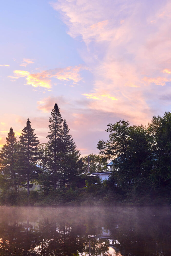 Canon 5D Mark iii with ef 50mm 1.8 - Landscape nature photography along the lake at Chalet lac Beauport Quebec