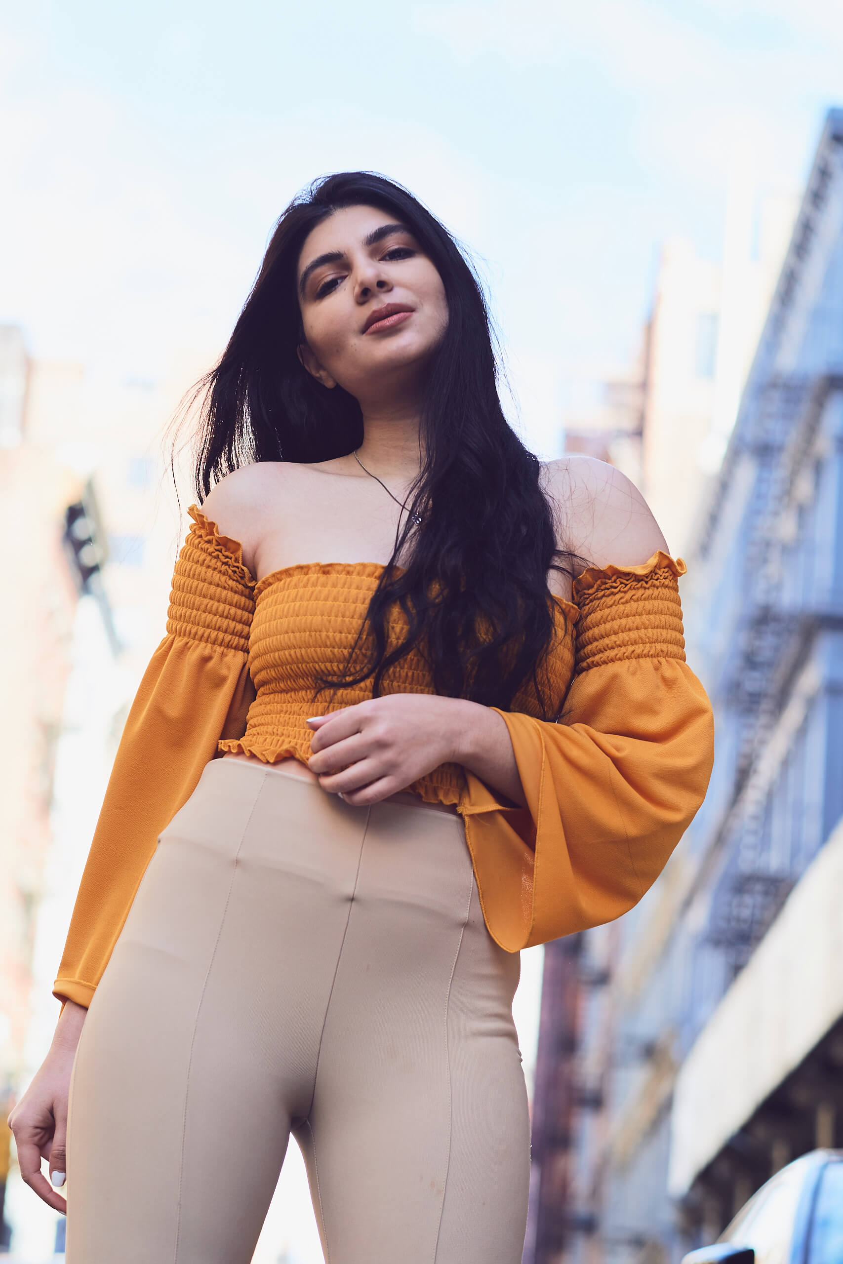 Beauty Photography Editorial in SoHo New York - Model Poses - Hiba - Fuji X Pro2 with xf 56mm f1.2