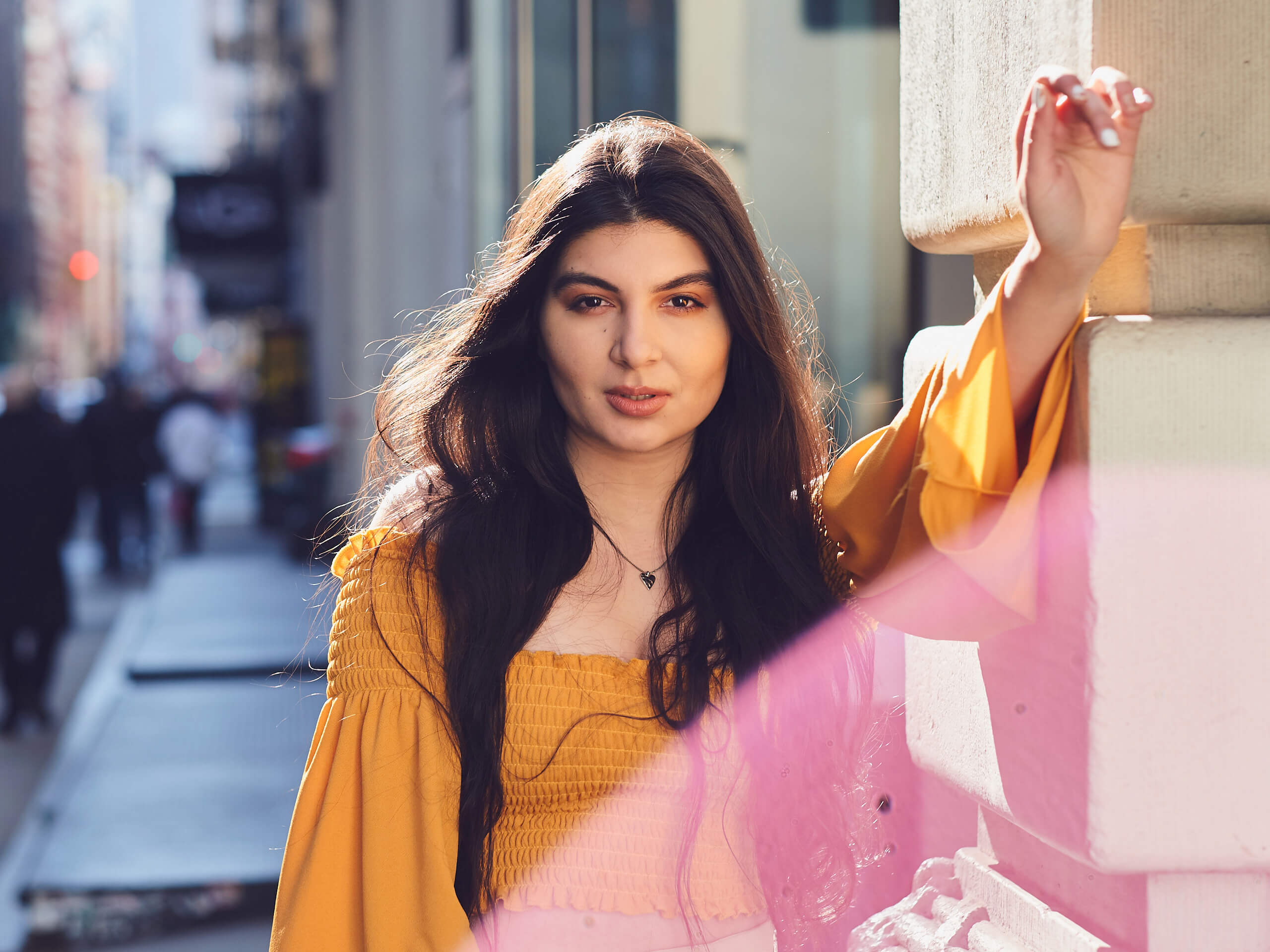 Beauty Photography Editorial in SoHo New York - Model Poses - Hiba - Fuji X Pro2 with xf 56mm f1.2