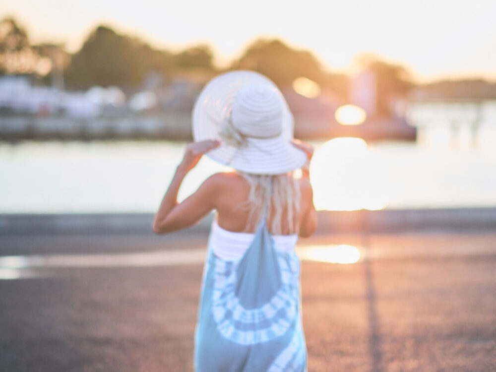 Fuji X Pro2 with xf 56mm f1.2 - Sunset portrait photography in Belmar with model Katie