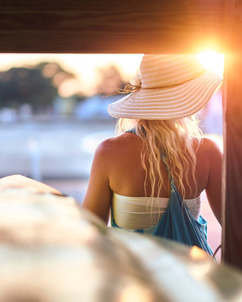 Fuji X Pro2 with xf 56mm f1.2 - Sunset portrait photography in Belmar with model Katie