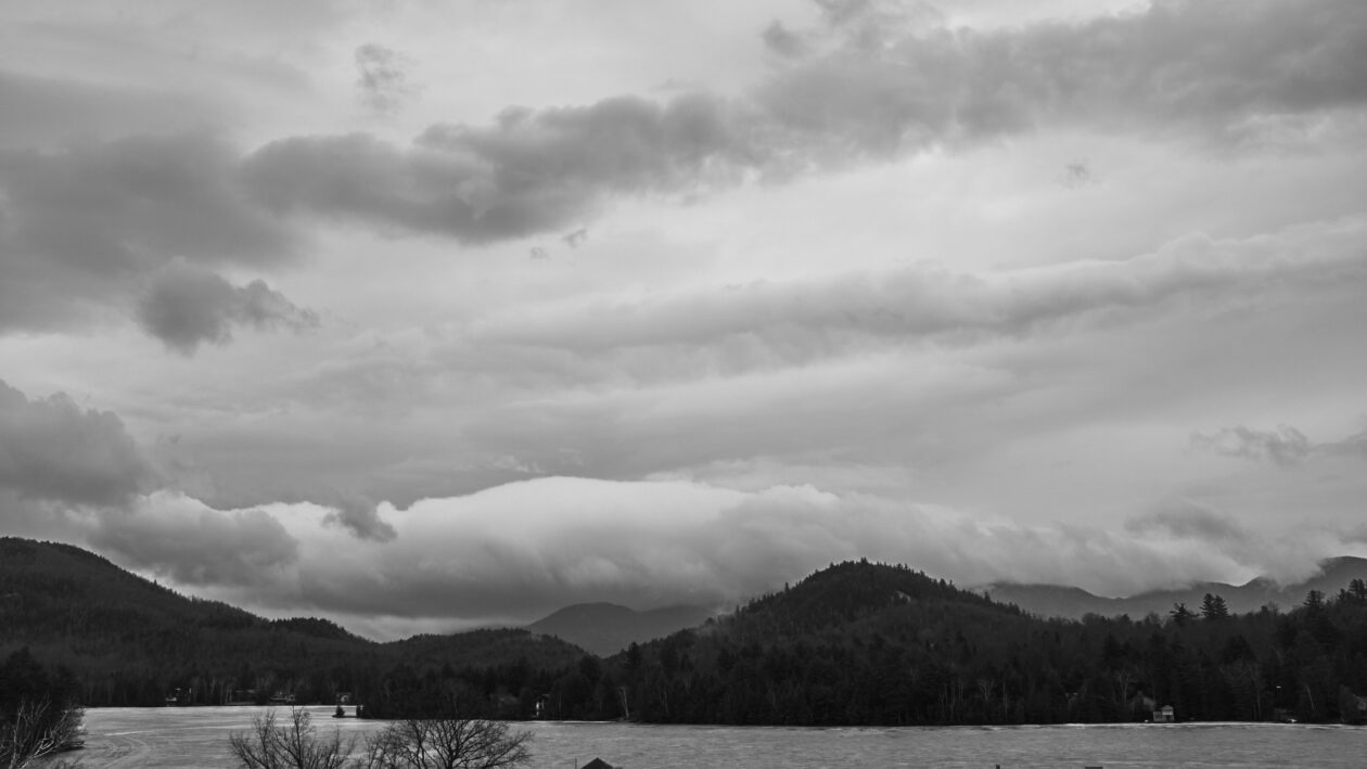 FujiFilm X100T - Black and White Landscape Photography at Lake George New York mountainside road trip