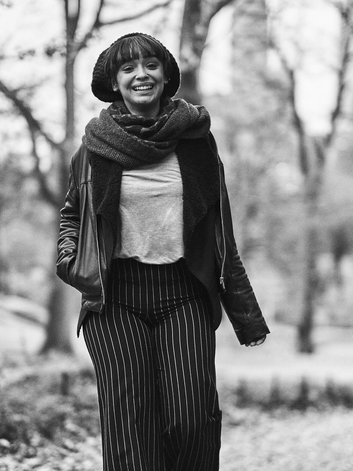 Fuji X Pro2 with xf 56mm f1.2 - Black and White Photography Storytelling - Women's fashion portrait photography in Central Park New York - Model: Lulu