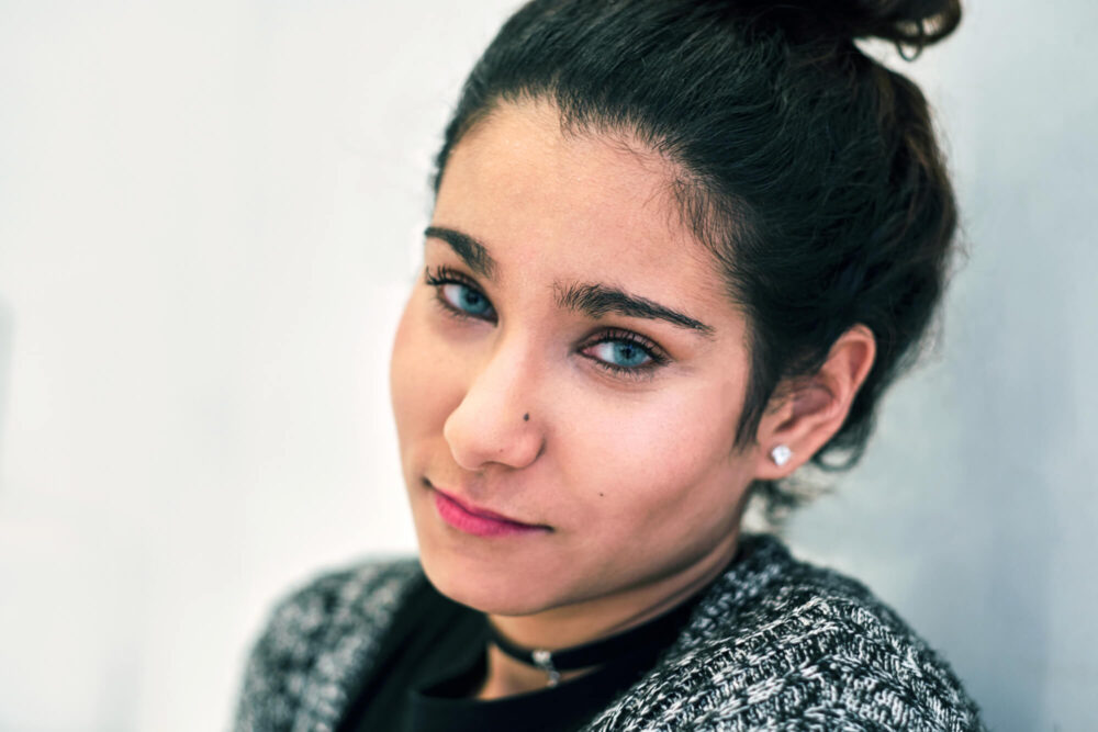 Fuji X Pro2 with xf 56mm f1.2 - Portrait Photography inside the Oculus in New York - Model: Natalia