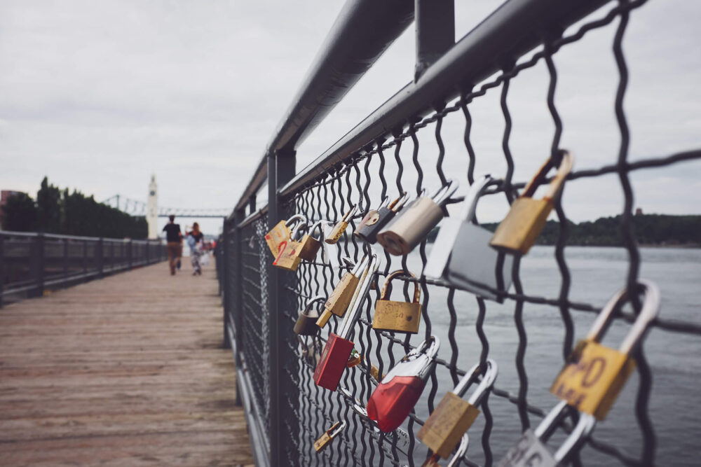 Montreal Old Port Love Locks - Travel Photography Ideas - Fuji X100T - Montreal Street Photography Tips - Love Locks