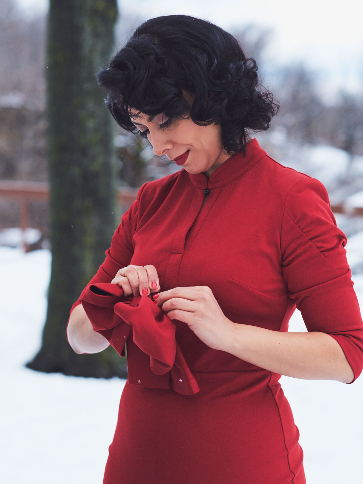 Amani - Fashion Photography - Lifestyle Photography - Red Dress - Fort Lee New Jersey - Fuji X Pro2 with xf 56mm f1.2