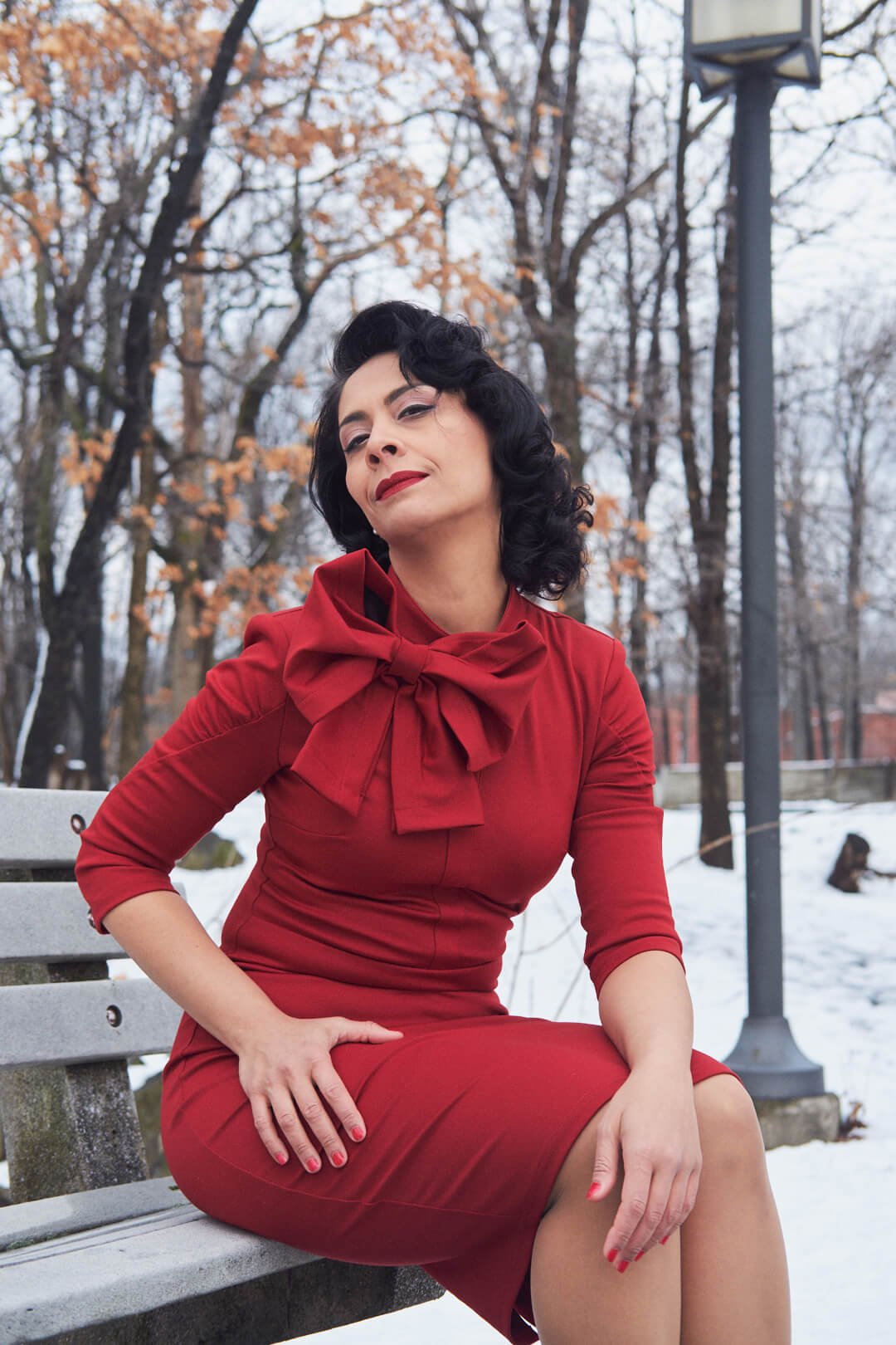 Amani - Fashion Photography - Lifestyle Photography - Red Dress - Fort Lee New Jersey - Fuji X Pro2 with xf 56mm f1.2