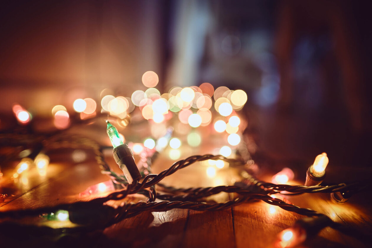 Christmas Lights - Nanuet New York- Holiday Photography - Bokeh
