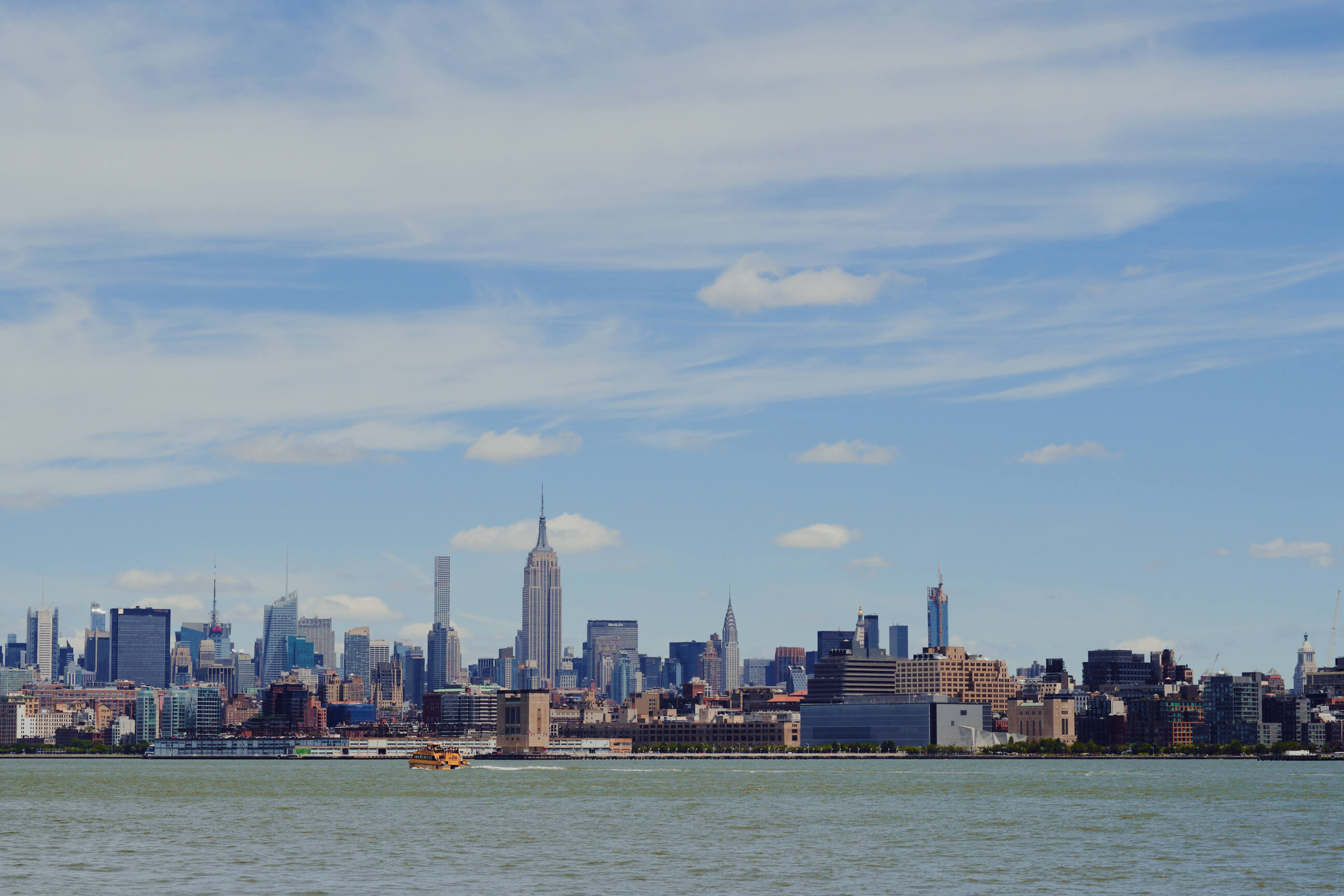 Jersey City New Jersey Piers - Manhattan Cityscape - Landscape Photography