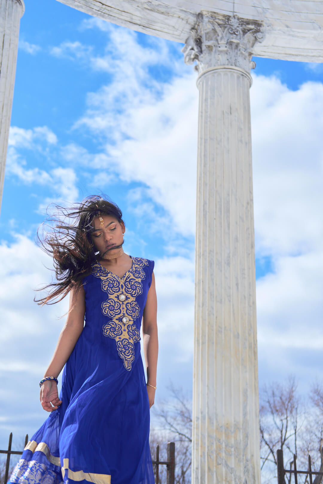 Sky - Untermyers Park - Desi Indian Fashion - Lehenga