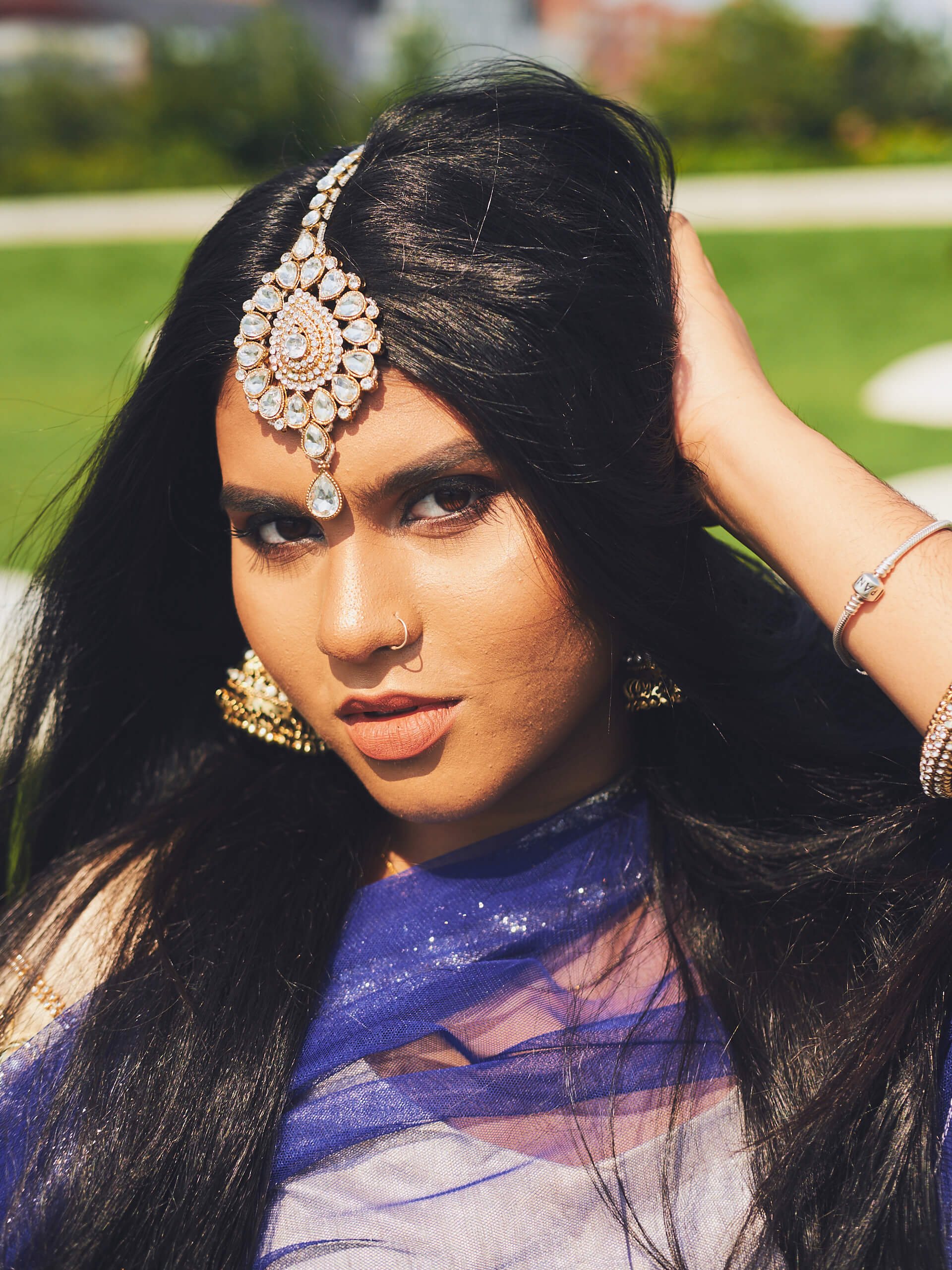 Sneha - Social Media Blogger Photography - Indian Fusion Fashion Photography - Lehenga - Indian Saree - Women's Fashion Photography - Gantry State Park - Long Island City