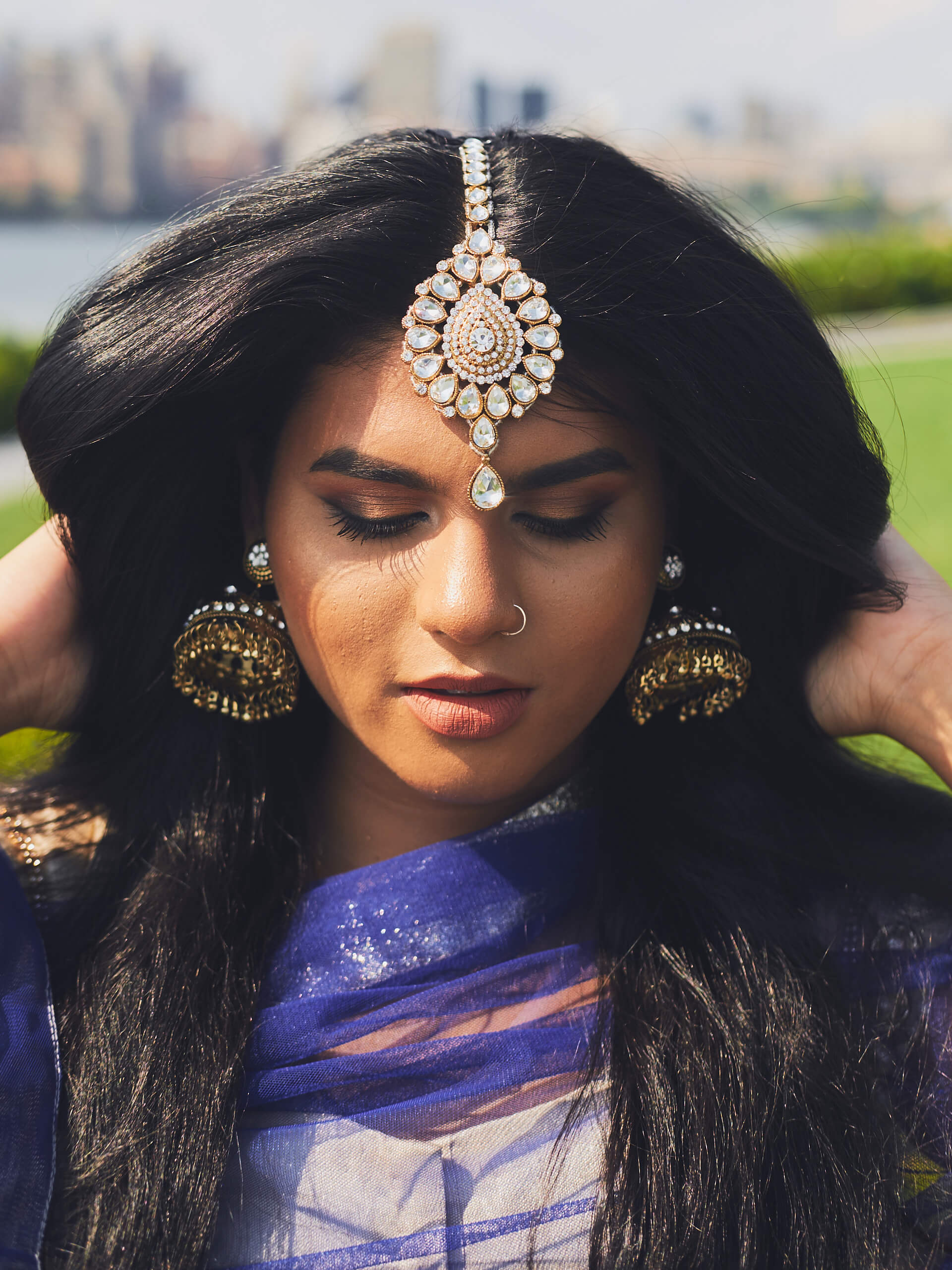 Sneha - Social Media Blogger Photography - Indian Fusion Fashion Photography - Lehenga - Indian Saree - Women's Fashion Photography - Gantry State Park - Long Island City