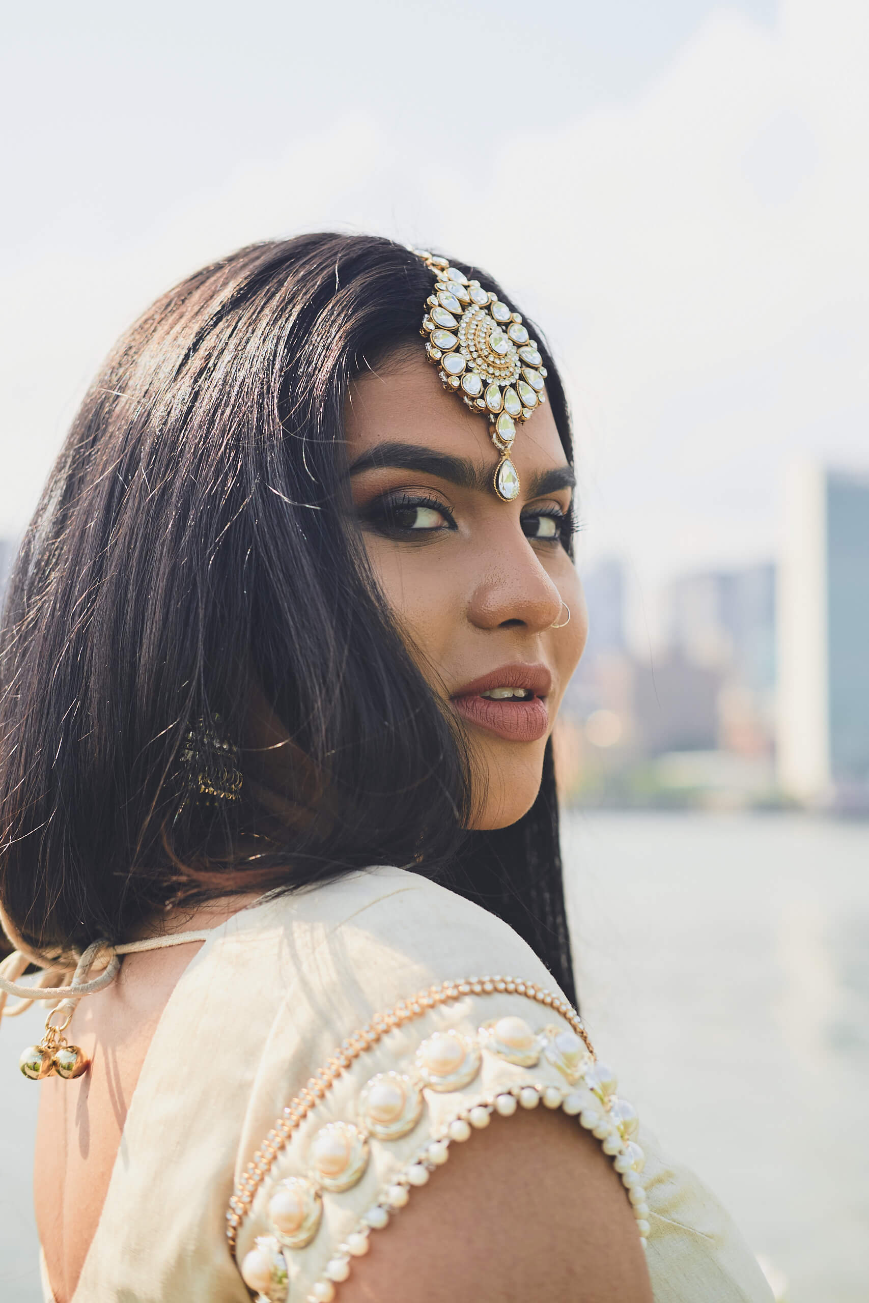 Sneha - Social Media Blogger Photography - Indian Fusion Fashion Photography - Lehenga - Indian Saree - Women's Fashion Photography - Gantry State Park - Long Island City