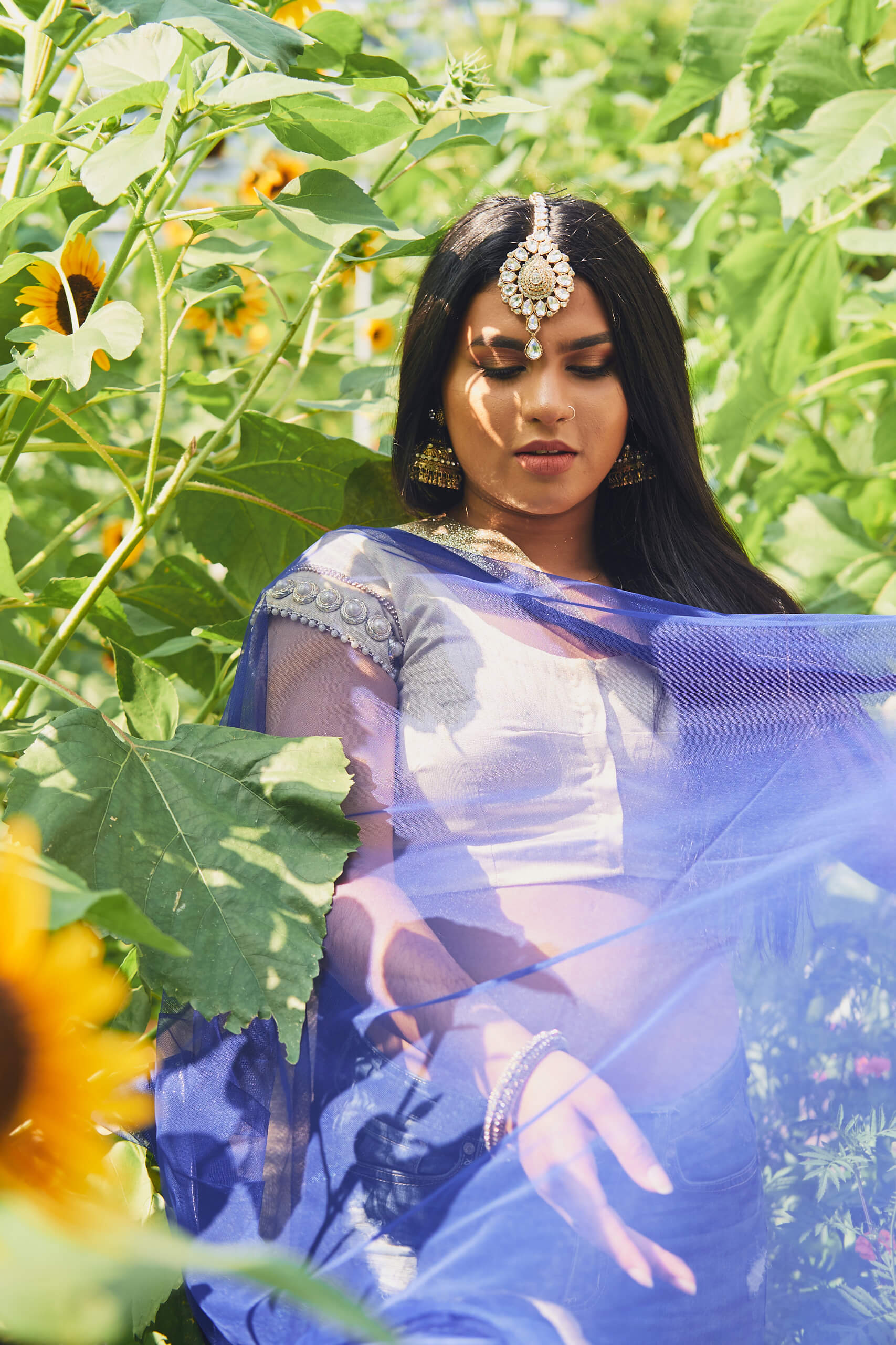 Sneha - Social Media Blogger Photography - Indian Fusion Fashion Photography - Lehenga - Indian Saree - Women's Fashion Photography - Gantry State Park - Long Island City