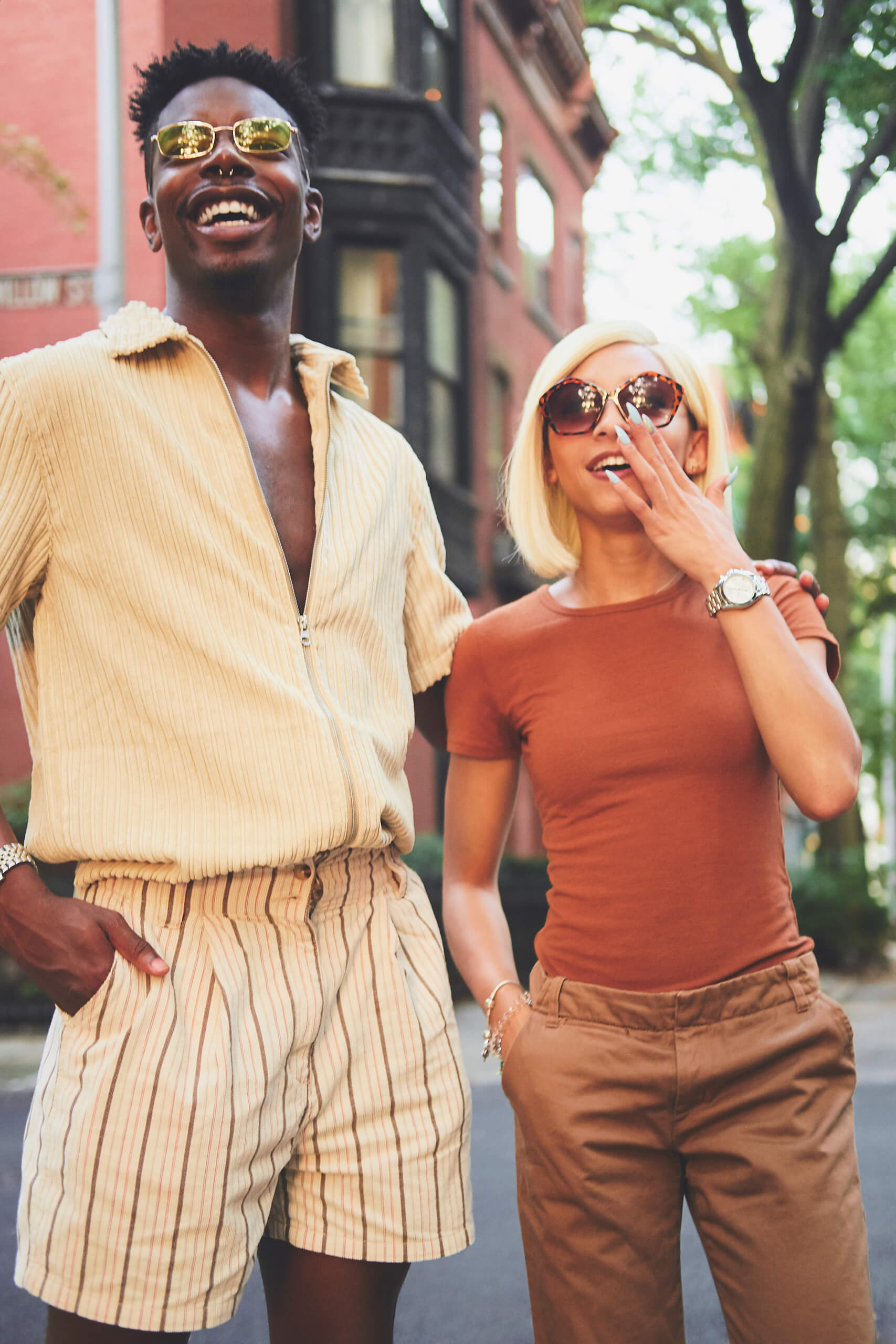 Ari & Earnie - Editorial Photography - Fashion Photography - Couples Photography - Golden Hour Portrait Photography - A Tale of Tones Dumbo Brooklyn, New York