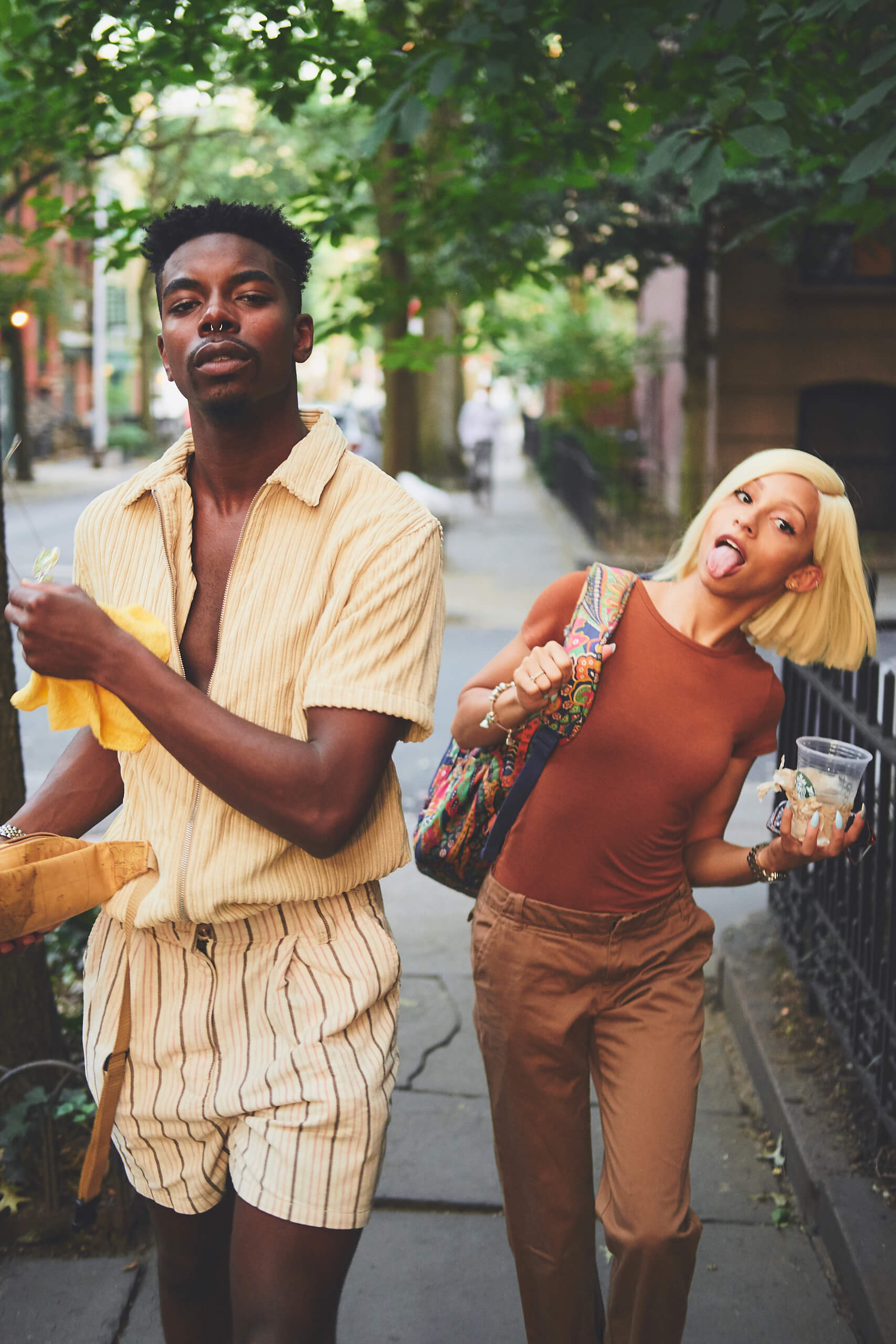 Ari & Earnie - Editorial Photography - Fashion Photography - Couples Photography - Golden Hour Portrait Photography - A Tale of Tones Dumbo Brooklyn, New York