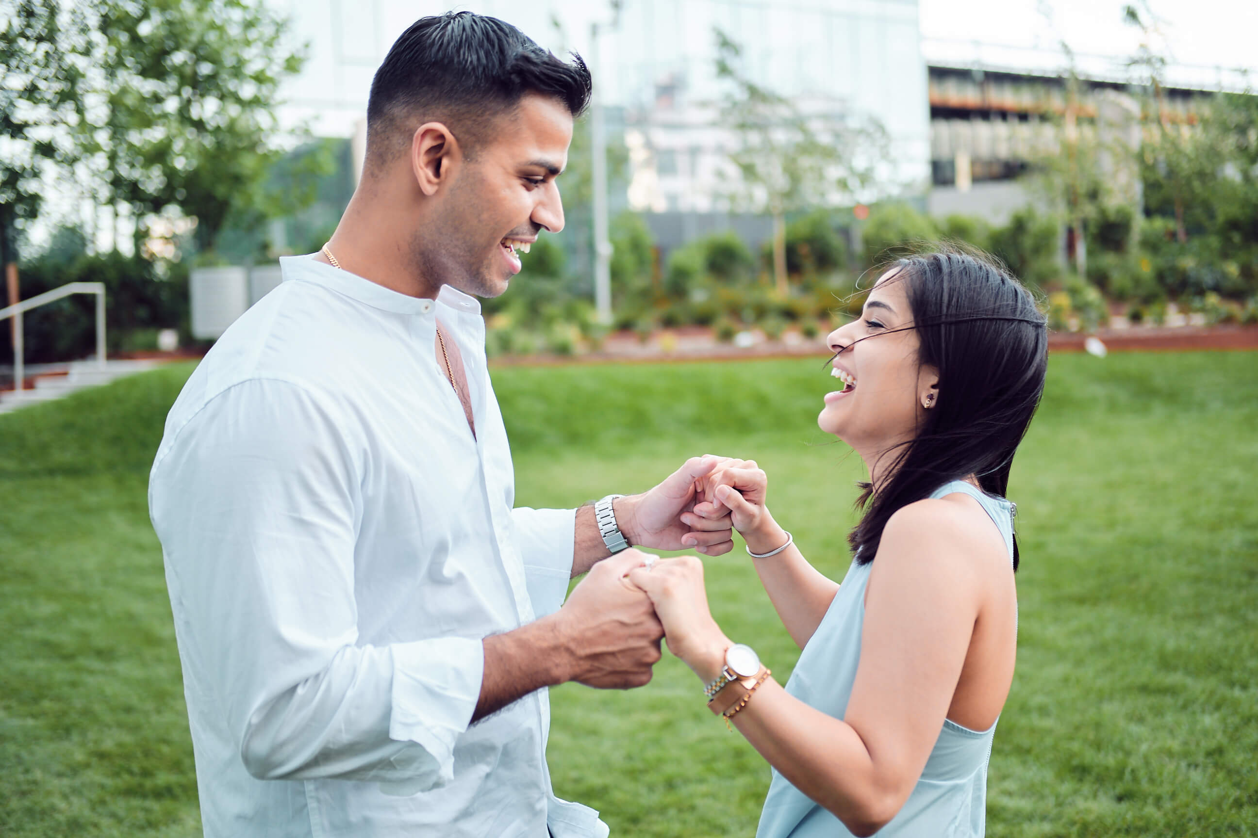 Anil & Palak - Surprise Engagement Photoshoot - Jackson Park Apartments, Long Island City, Queens, New York