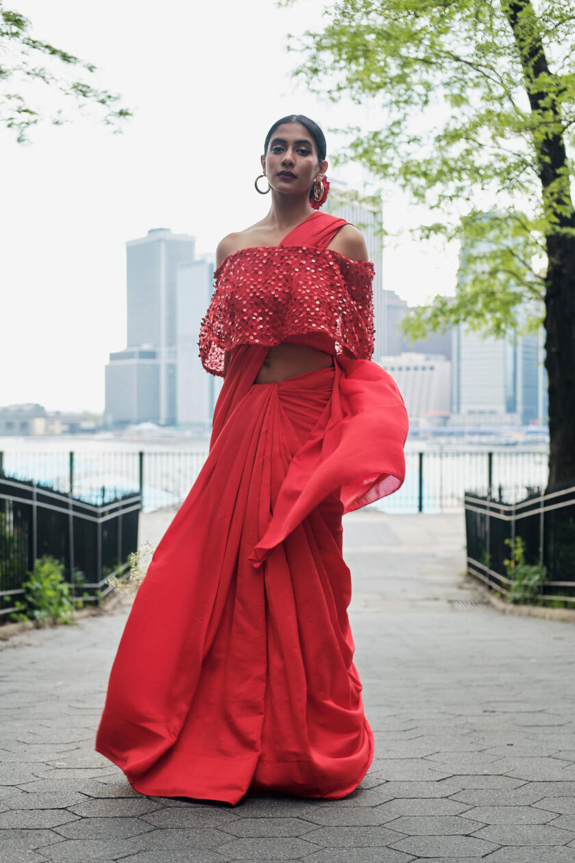 Priya - RangeDePosh Clothing Brand - Women's Indian Fashion Photography - Portrait Photography - Social Media Blogger Photography - Brand Collaboration Photography - Brooklyn Heights Promenade, Brooklyn, New York