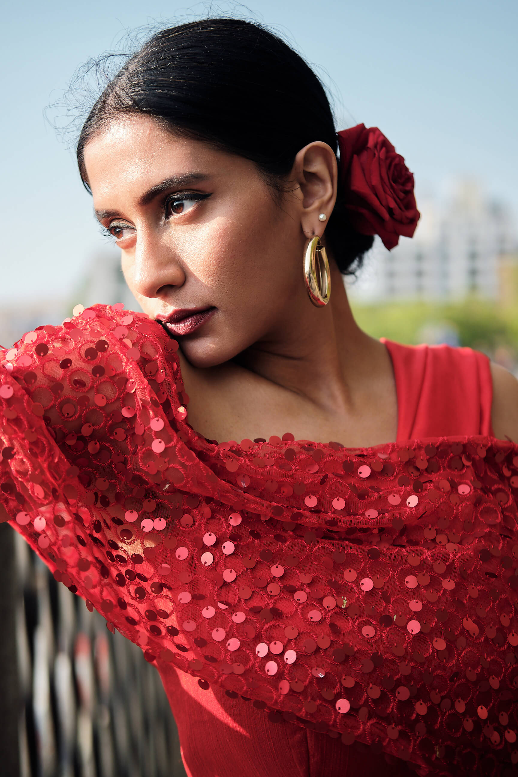 Priya - RangeDePosh Clothing Brand - Women's Indian Fashion Photography - Portrait Photography - Social Media Blogger Photography - Brand Collaboration Photography - Brooklyn Heights Promenade, Brooklyn, New York