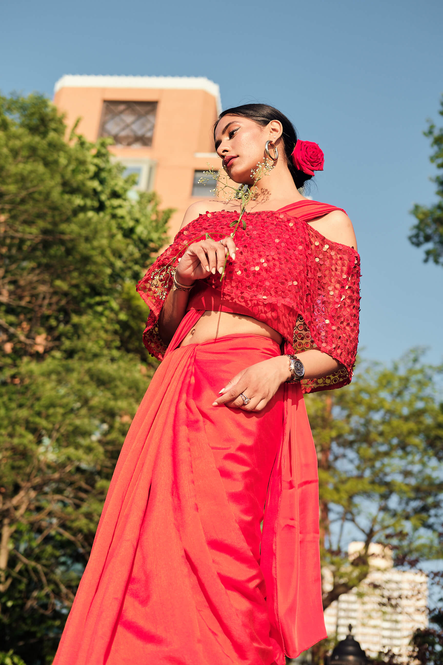 Priya - RangeDePosh Clothing Brand - Women's Indian Fashion Photography - Portrait Photography - Social Media Blogger Photography - Brand Collaboration Photography - Brooklyn Heights Promenade, Brooklyn, New York