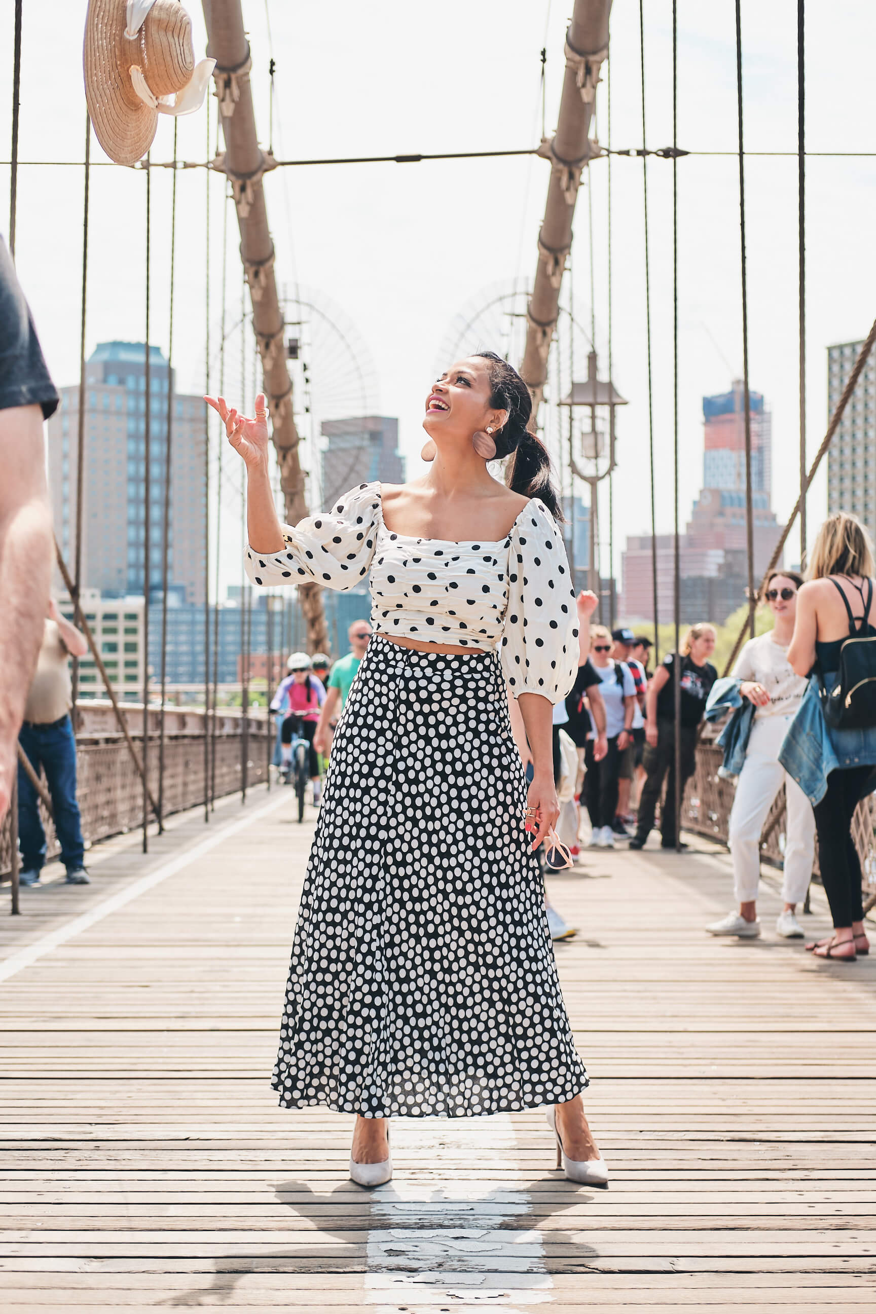 Aparna - Women's Fashion Photography - Social Media Blogger Photography - Portrait Photography - Lifestyle Photography - Brooklyn Bridge - Bushwick Collective - New York