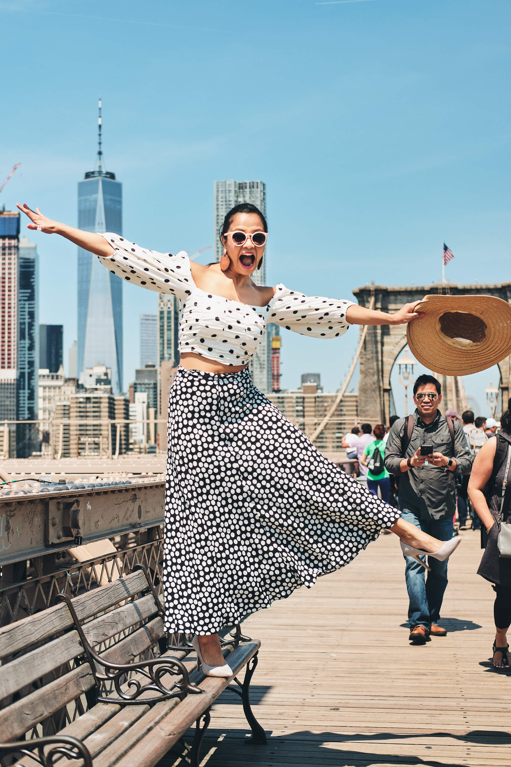 Aparna - Women's Fashion Photography - Social Media Blogger Photography - Portrait Photography - Lifestyle Photography - Brooklyn Bridge - Bushwick Collective - New York