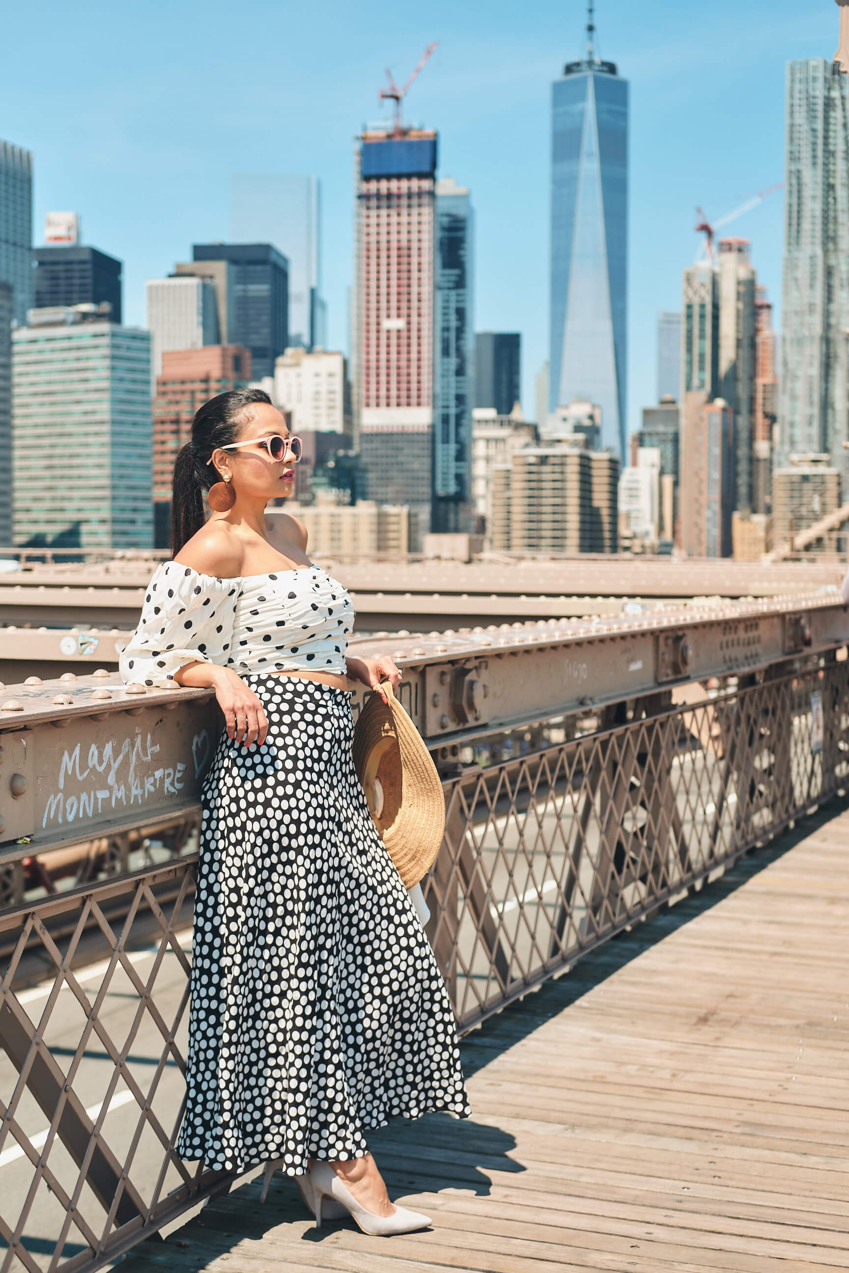 Aparna - Women's Fashion Photography - Social Media Blogger Photography - Portrait Photography - Lifestyle Photography - Brooklyn Bridge - Bushwick Collective - New York