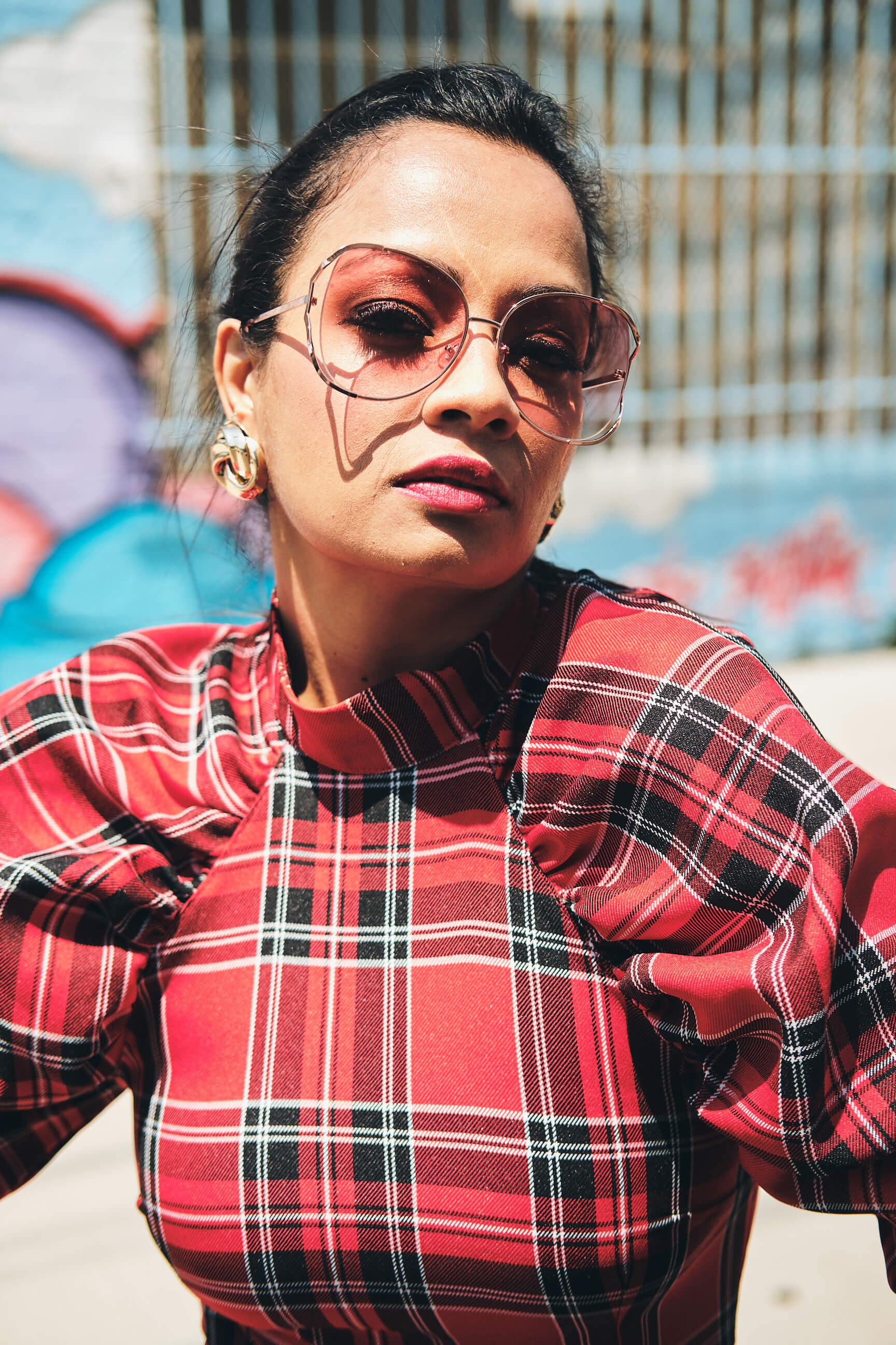 Aparna - Women's Fashion Photography - Social Media Blogger Photography - Portrait Photography - Lifestyle Photography - Brooklyn Bridge - Bushwick Collective - New York