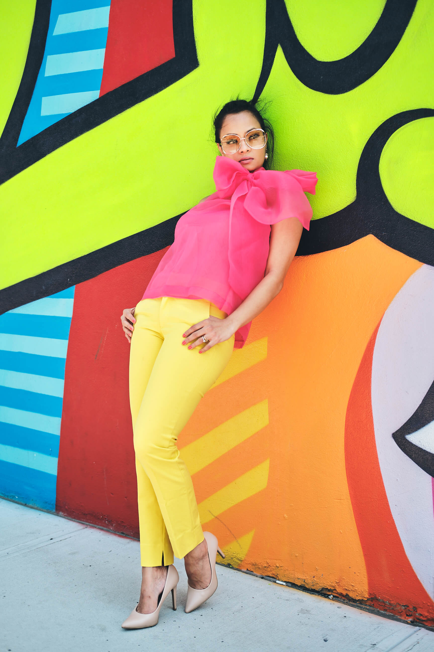 Aparna - Women's Fashion Photography - Social Media Blogger Photography - Portrait Photography - Lifestyle Photography - Brooklyn Bridge - Bushwick Collective - New York