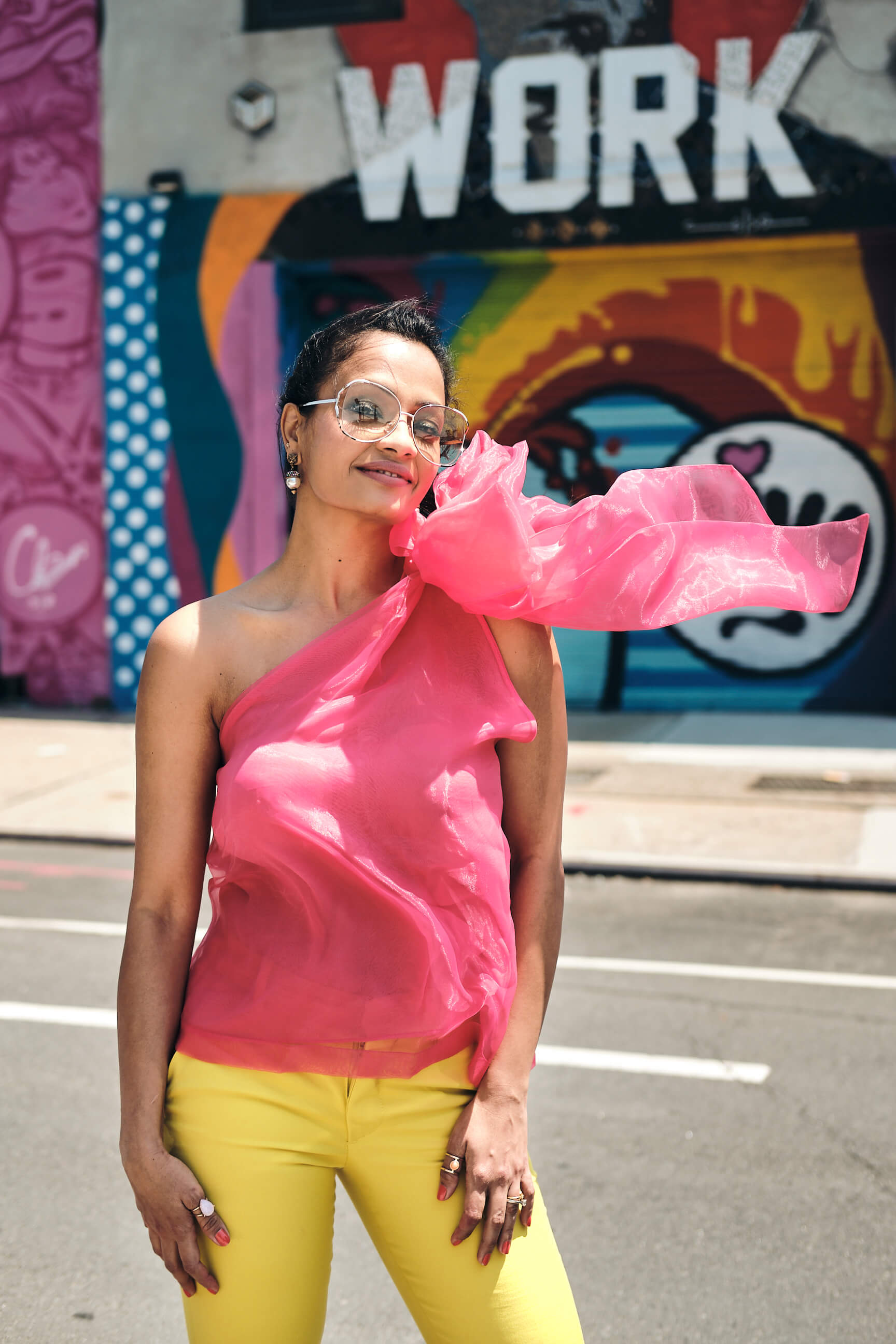 Aparna - Women's Fashion Photography - Social Media Blogger Photography - Portrait Photography - Lifestyle Photography - Brooklyn Bridge - Bushwick Collective - New York