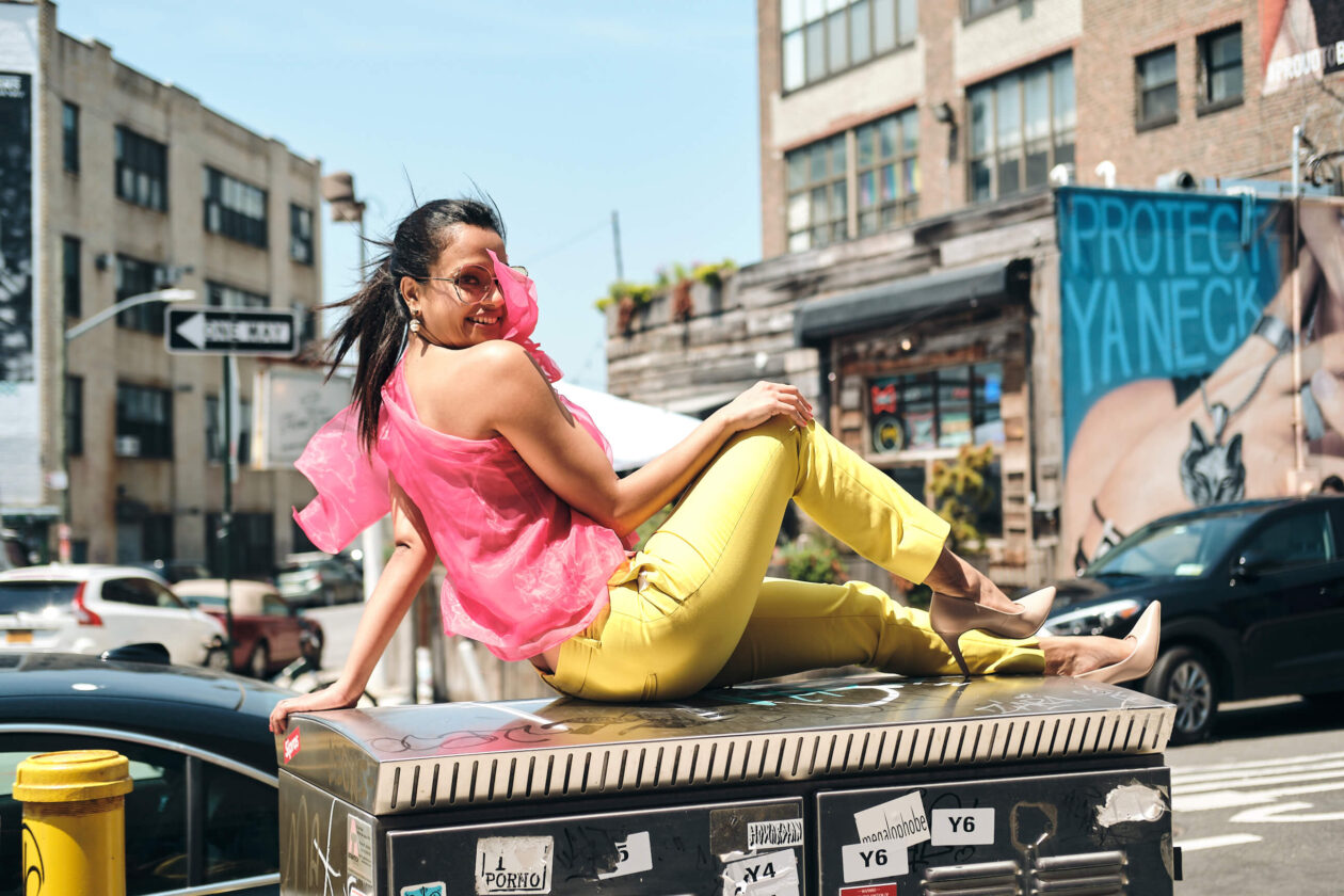 Aparna - Women's Fashion Photography - Social Media Blogger Photography - Portrait Photography - Lifestyle Photography - Brooklyn Bridge - Bushwick Collective - New York