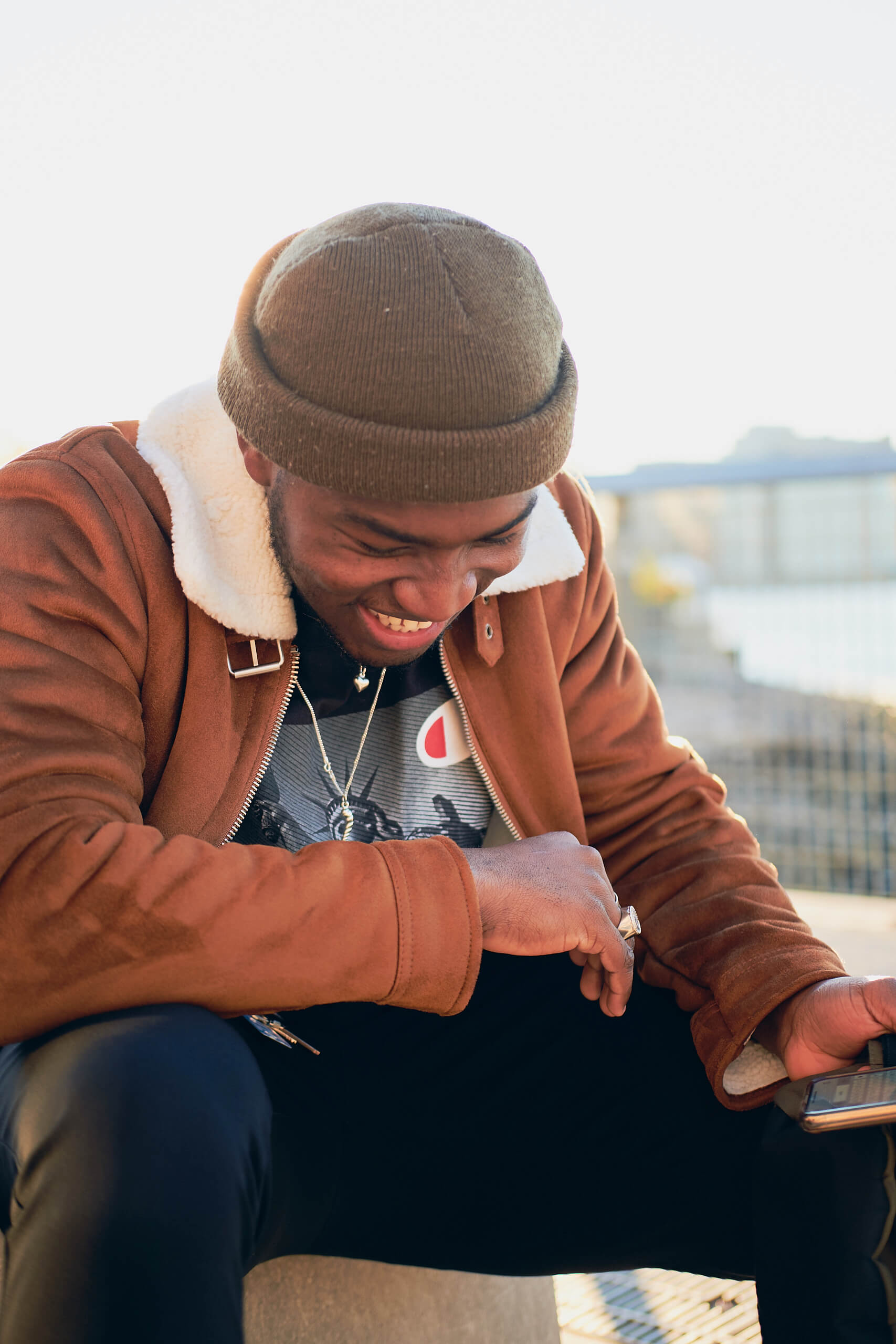 Hassan - Lifestyle Photography - Instagram Photography Meetup - Men's Fashion Photography - Portrait Photography - Gantry Plaza Park, Long Island City - New York