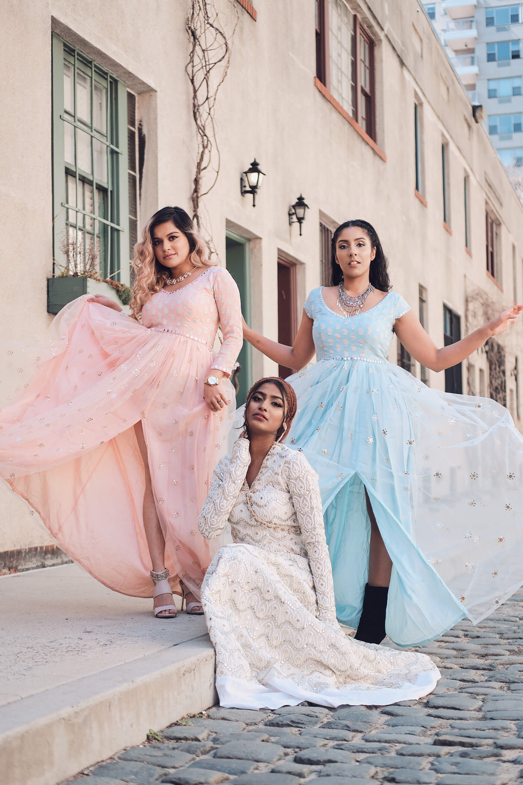 Nasreen - Roxy - Jessie B - holiCHIC - Browngirl Magazine - Collaboration - Indian Fashion Photography - Women's Fashion Photography - Lifestyle Photography - Washington Square Park, New York - Washington Mews