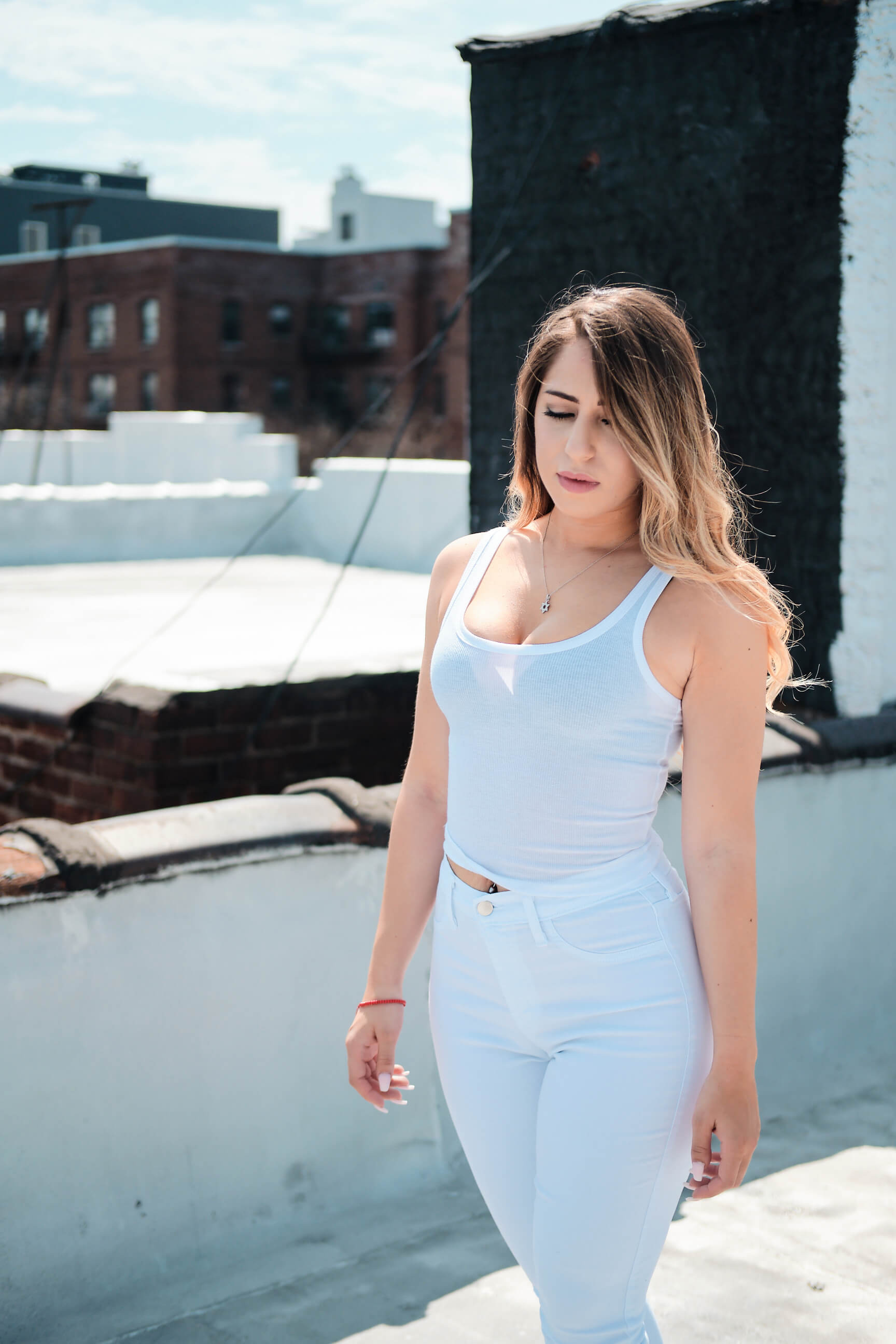 Mindy - Women's Fashion Photography - Portrait Photography - Ocean Avenue Rooftop - Brooklyn, New York