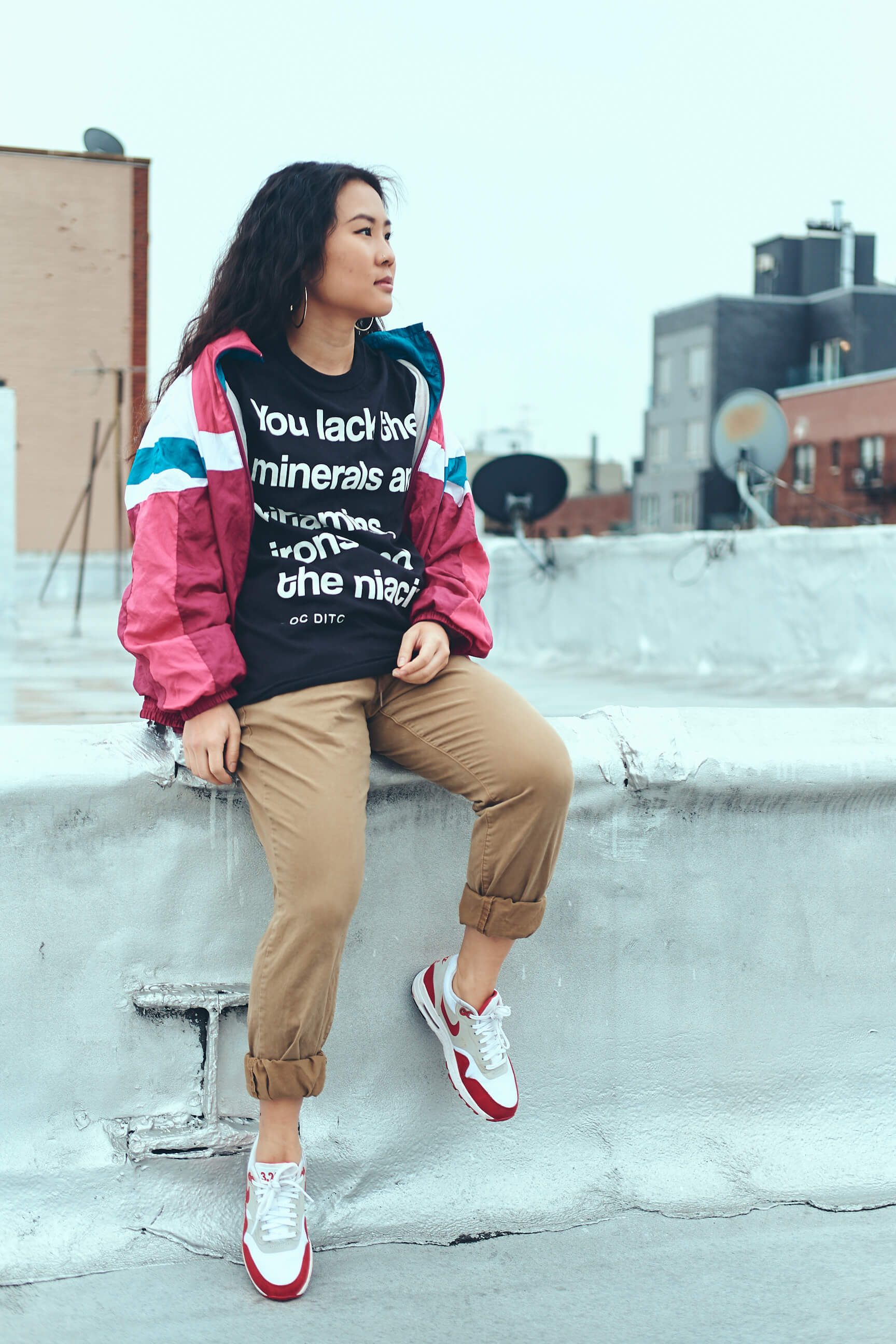 Jessie Wang - oc-ditc-lyric - t-shirt - Fashion Photography - Clothing Brand Photography - Ocean Avenue, Brooklyn, New York