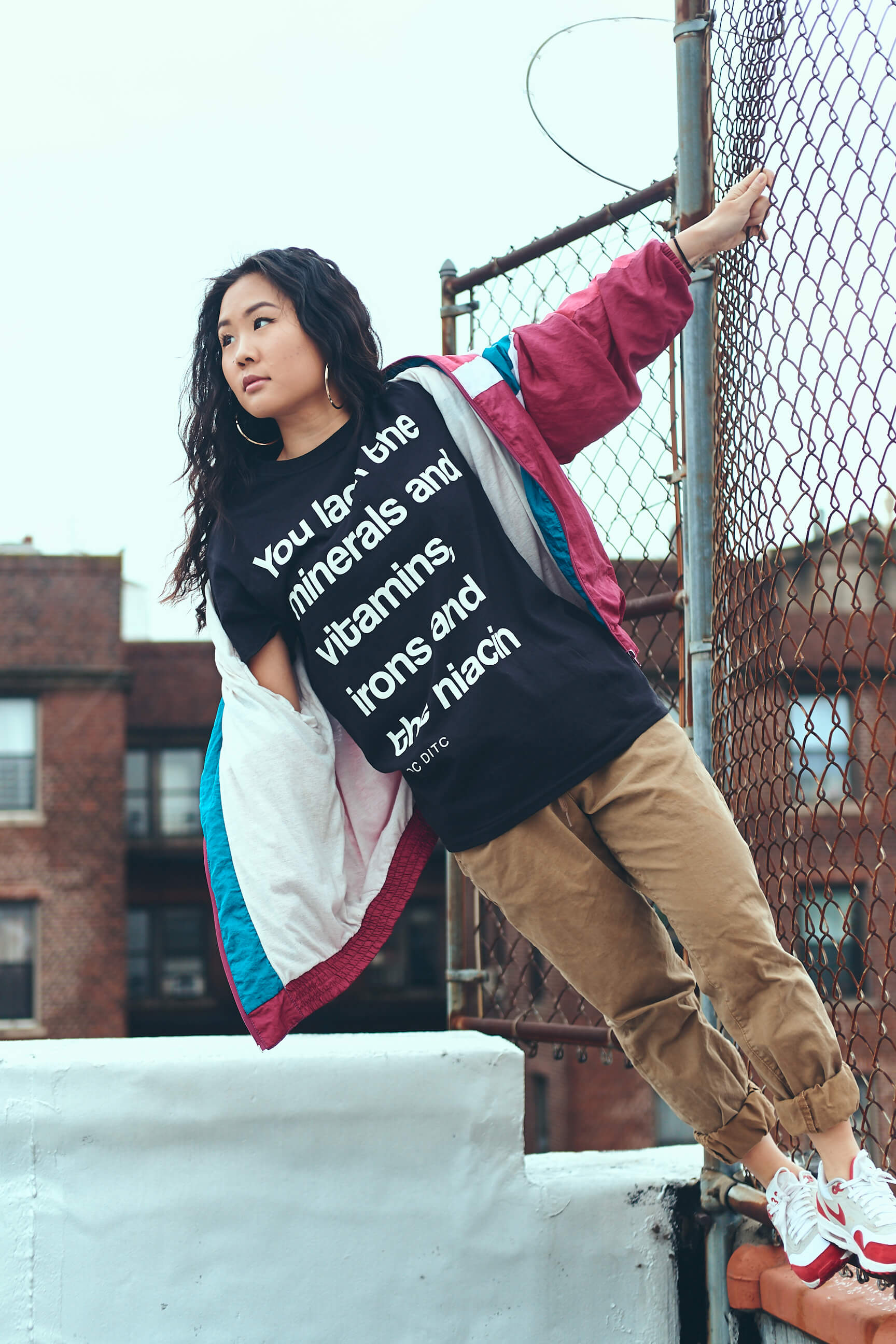 Jessie Wang - oc-ditc-lyric - t-shirt - Fashion Photography - Clothing Brand Photography - Ocean Avenue, Brooklyn, New York