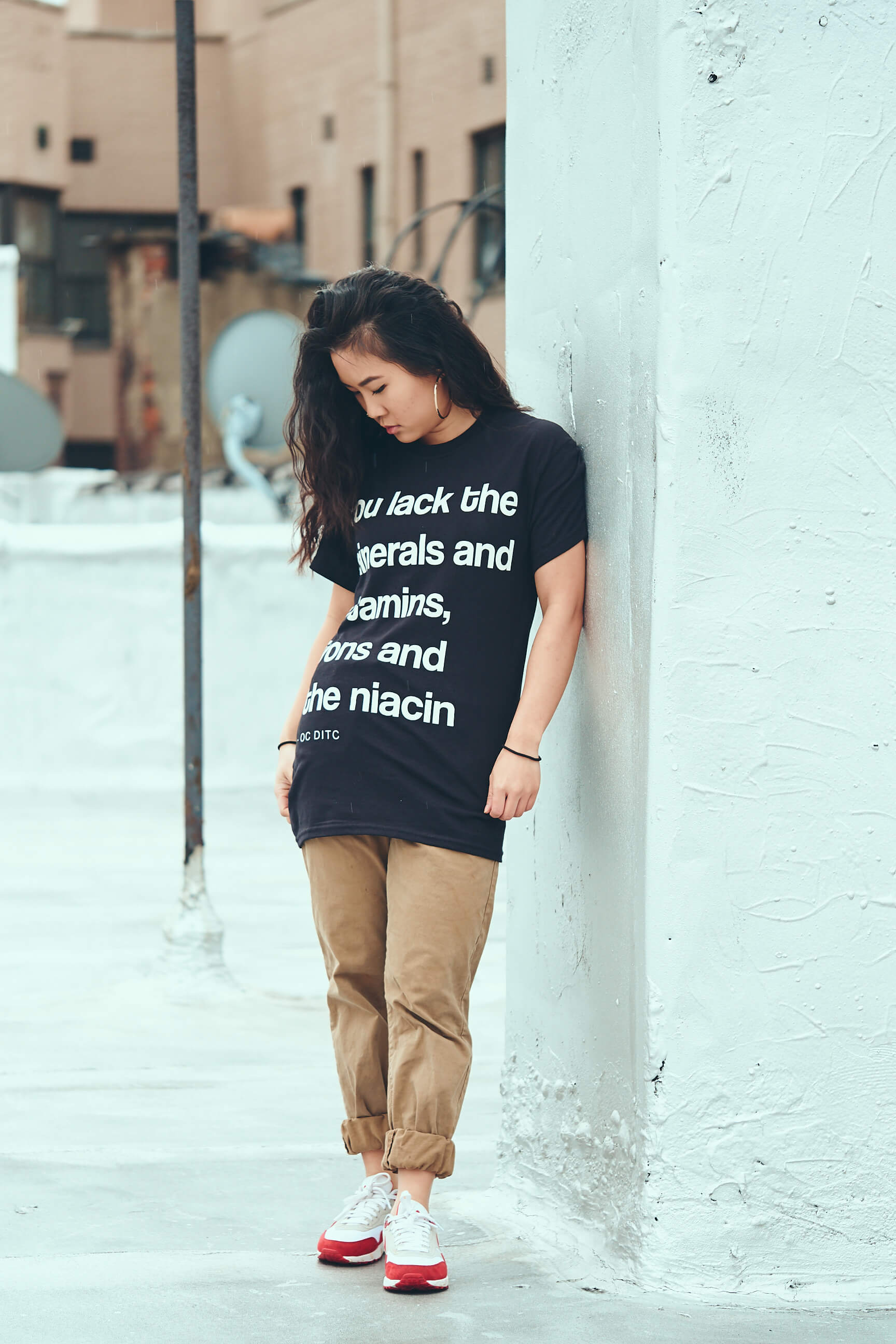 Jessie Wang - oc-ditc-lyric - t-shirt - Fashion Photography - Clothing Brand Photography - Ocean Avenue, Brooklyn, New York