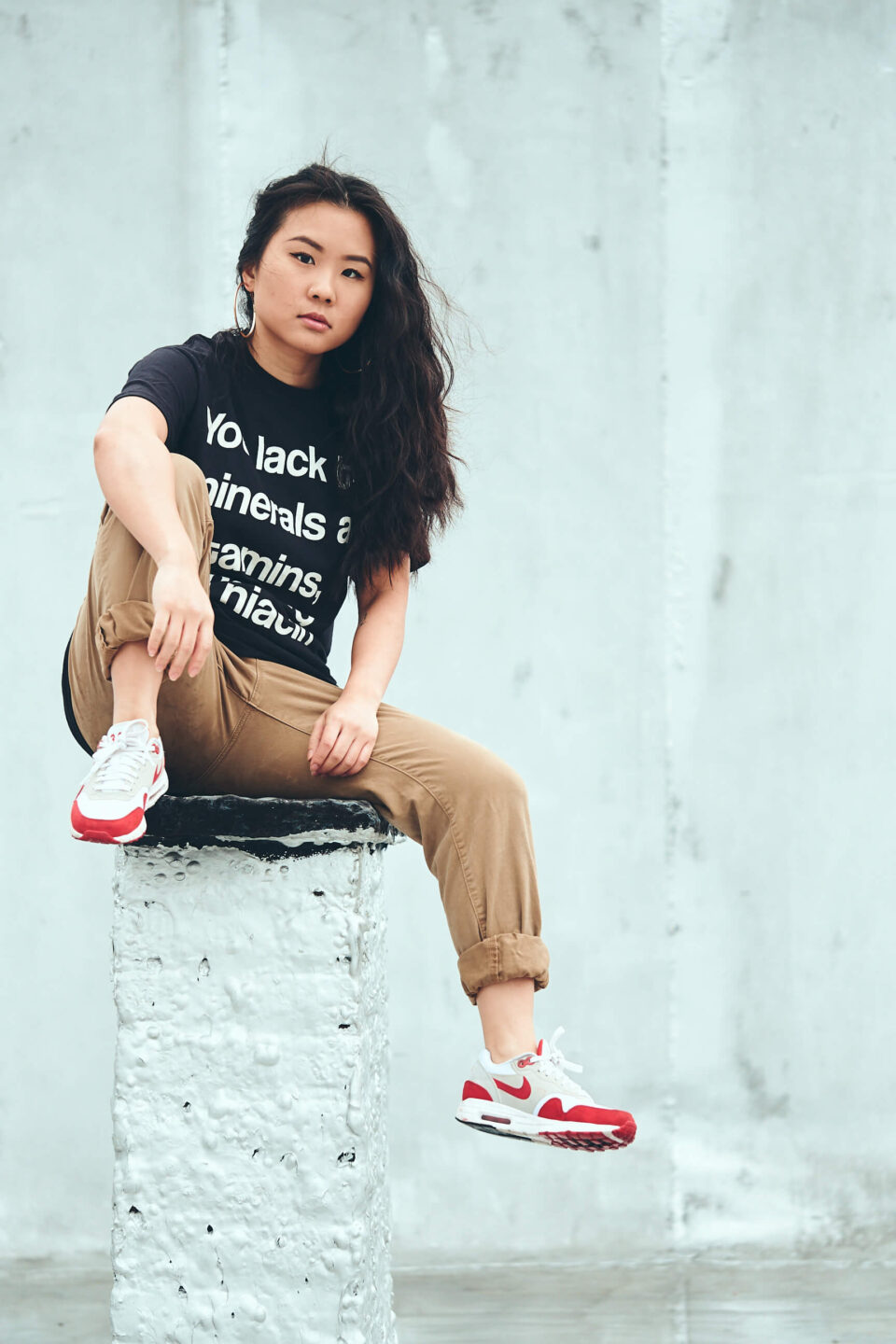 Jessie Wang - oc-ditc-lyric - t-shirt - Fashion Photography - Clothing Brand Photography - Ocean Avenue, Brooklyn, New York