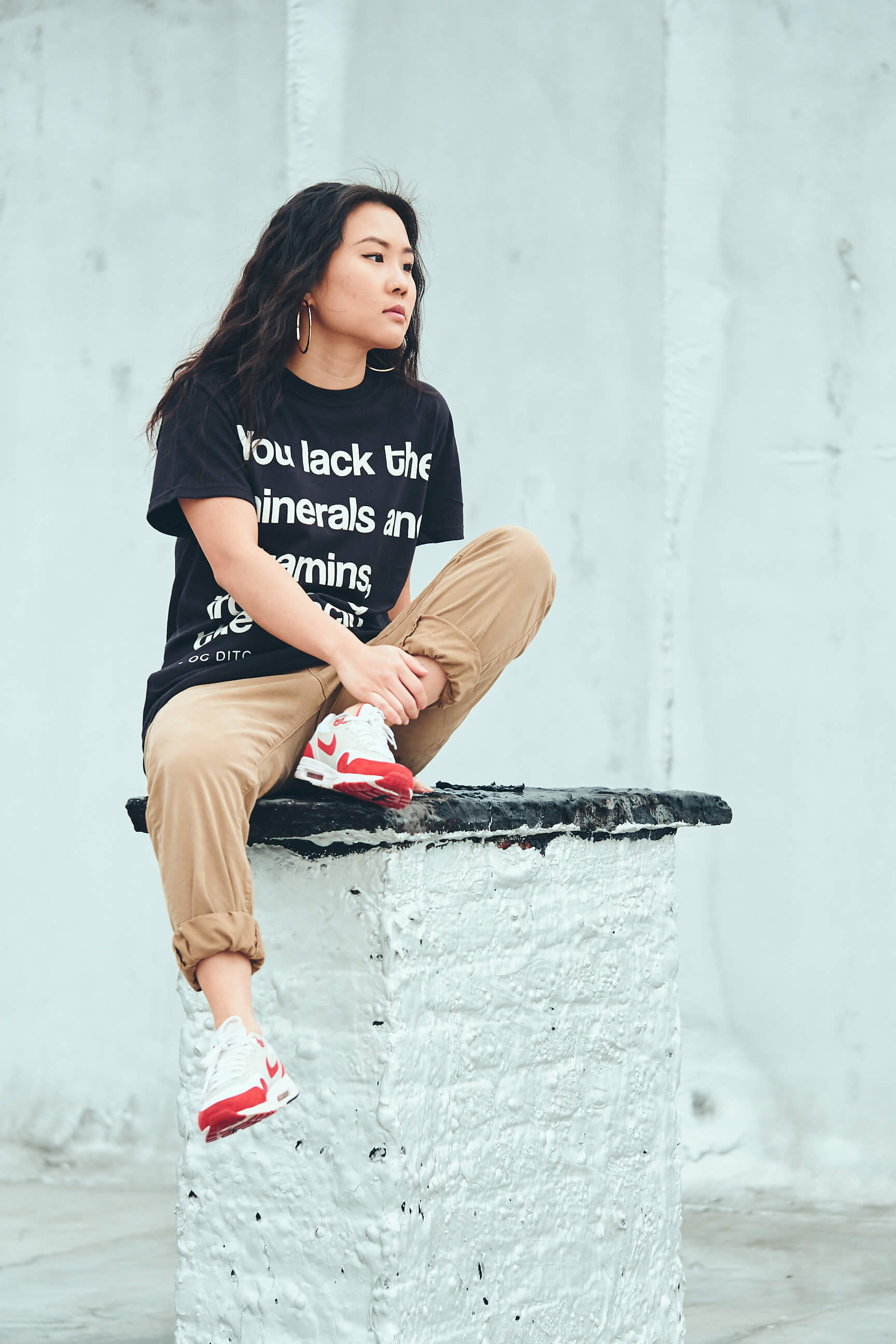 Jessie Wang - oc-ditc-lyric - t-shirt - Fashion Photography - Clothing Brand Photography - Ocean Avenue, Brooklyn, New York