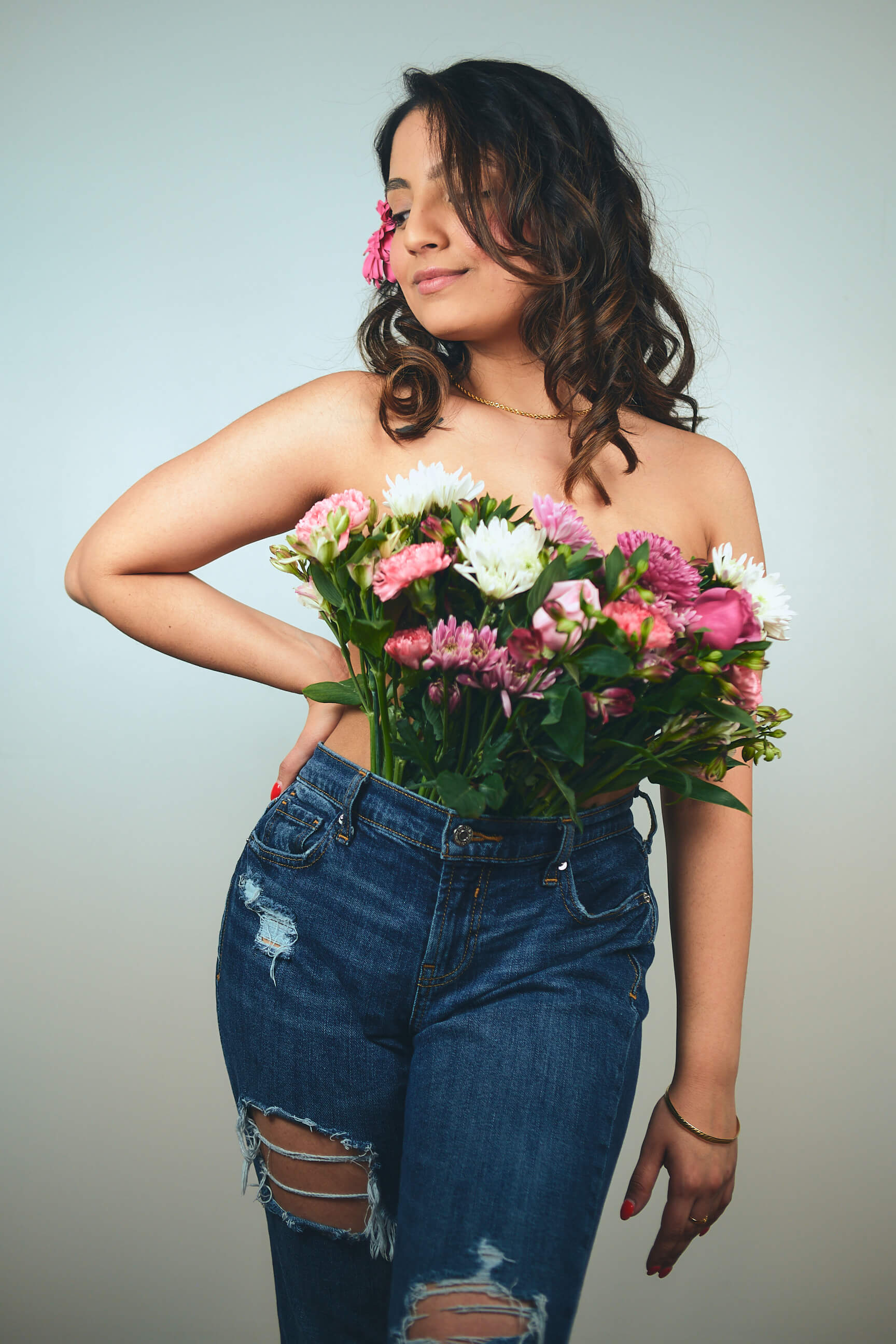 Bubble - Portrait Photography - Flower Top Creative Portrait Session - Brooklyn New York