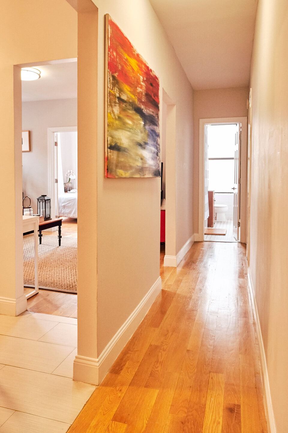 2W_111th_street - Front Hallway to Bedroom View - airBnB Photography