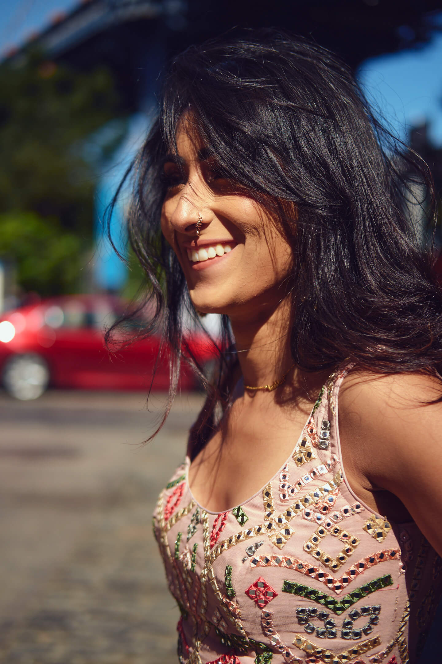 Navneet - Lifestyle Photography Session - Portrait Photography - Women's Fashion Photography - Dumbo Brooklyn - Manhattan Bridge