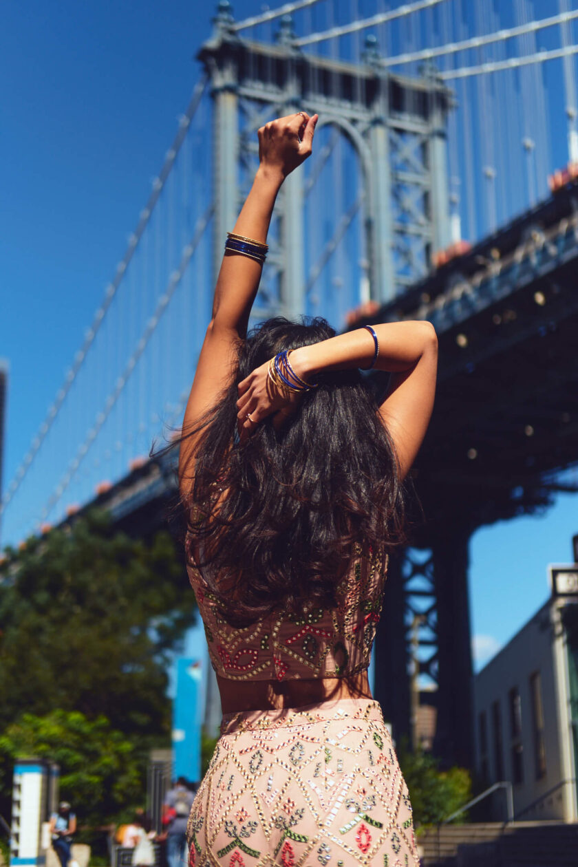 Navneet - Lifestyle Photography Session - Portrait Photography - Women's Fashion Photography - Dumbo Brooklyn - Manhattan Bridge