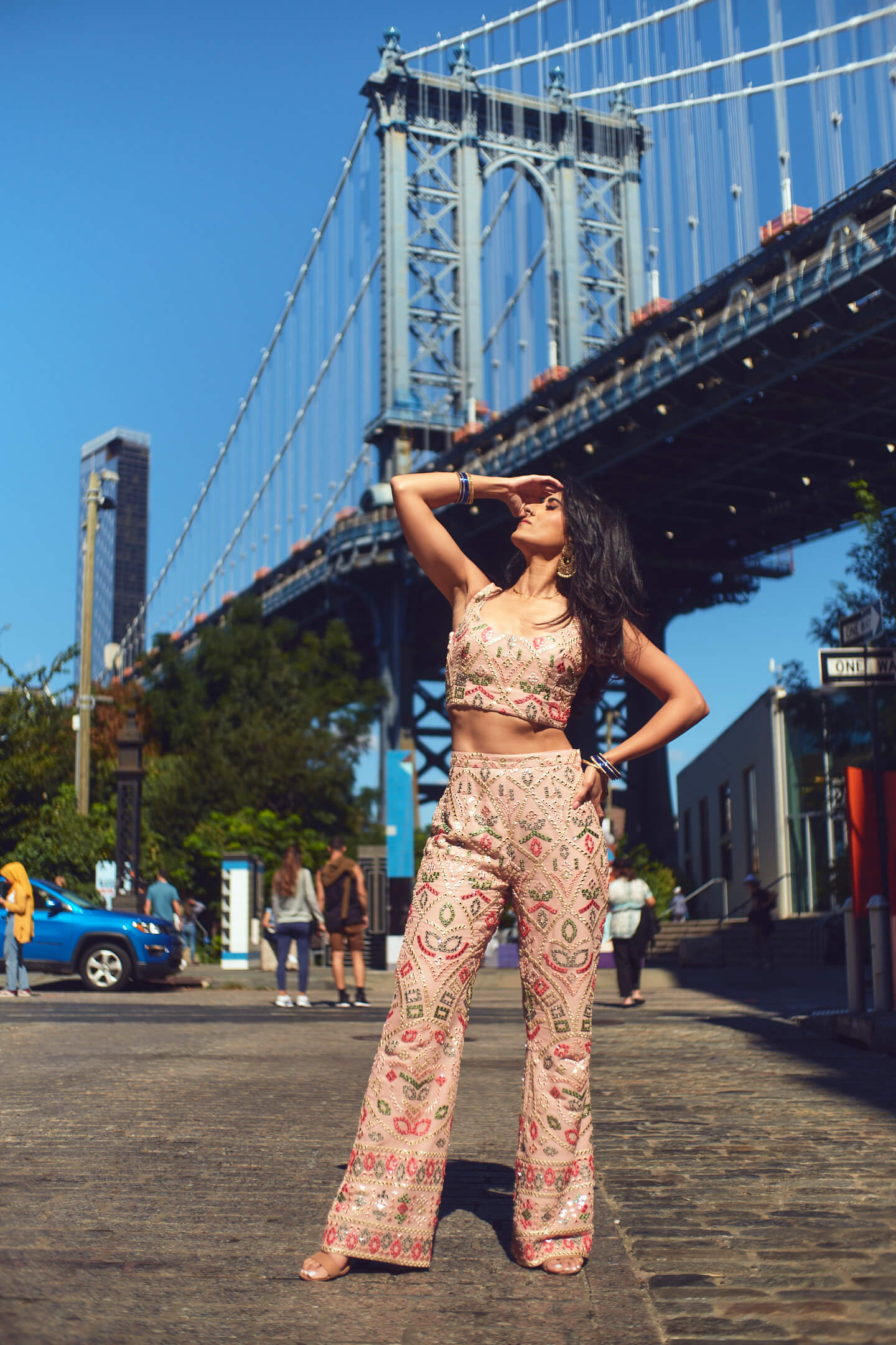 Navneet - Lifestyle Photography Session - Portrait Photography - Women's Fashion Photography - Dumbo Brooklyn - Manhattan Bridge