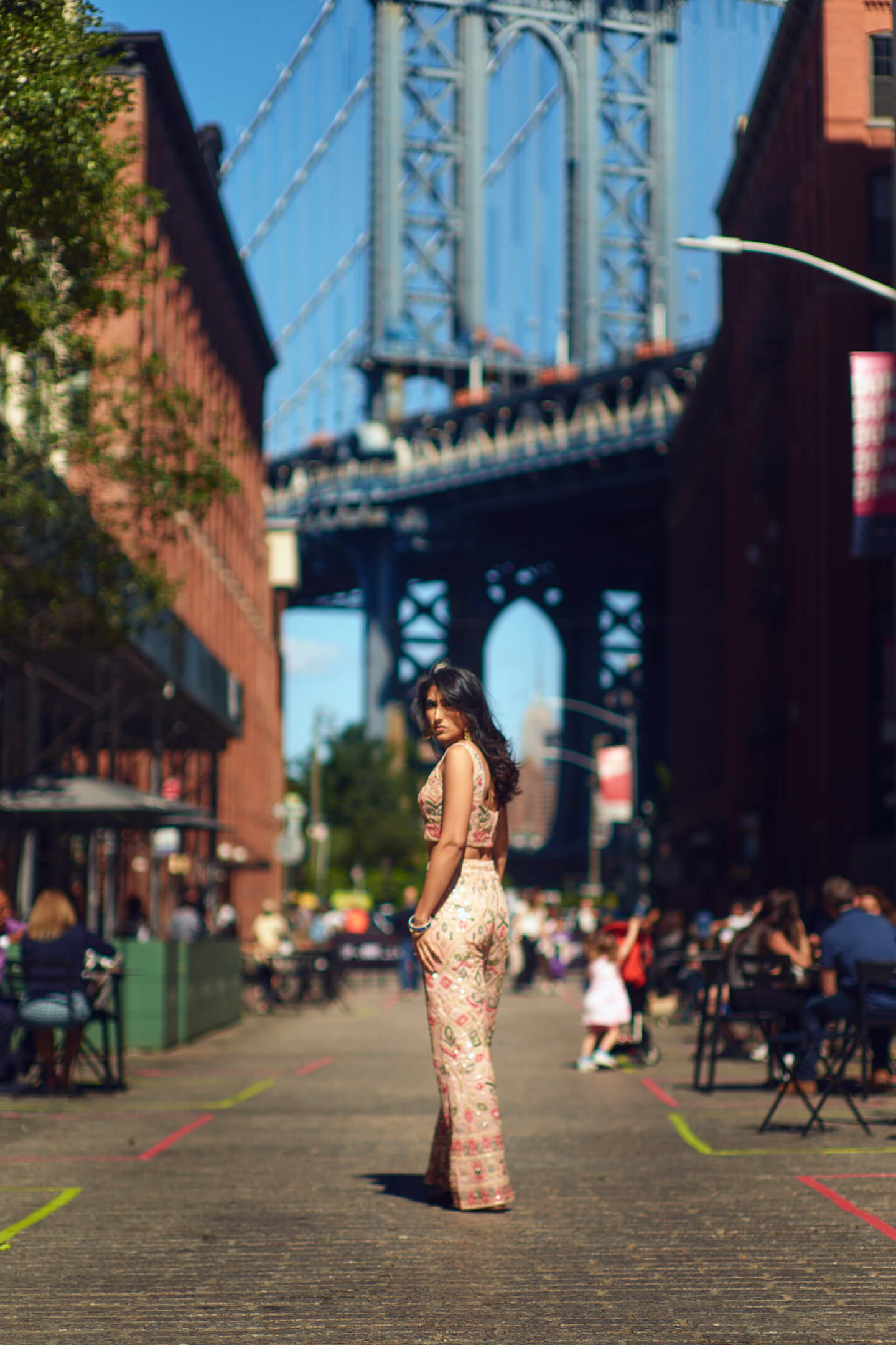 Navneet - Lifestyle Photography Session - Portrait Photography - Women's Fashion Photography - Dumbo Brooklyn - Manhattan Bridge