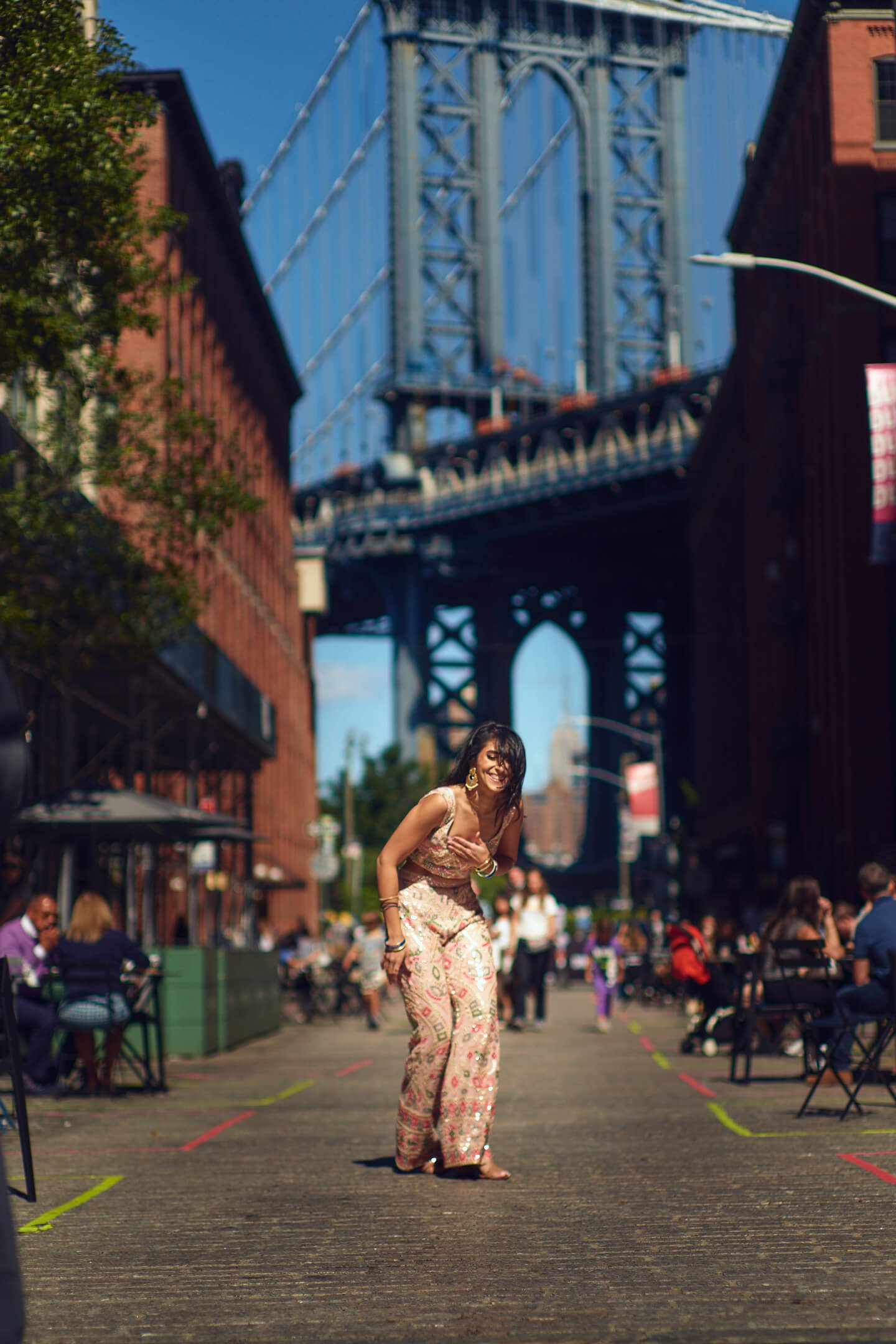 Navneet - Lifestyle Photography Session - Portrait Photography - Women's Fashion Photography - Dumbo Brooklyn - Manhattan Bridge