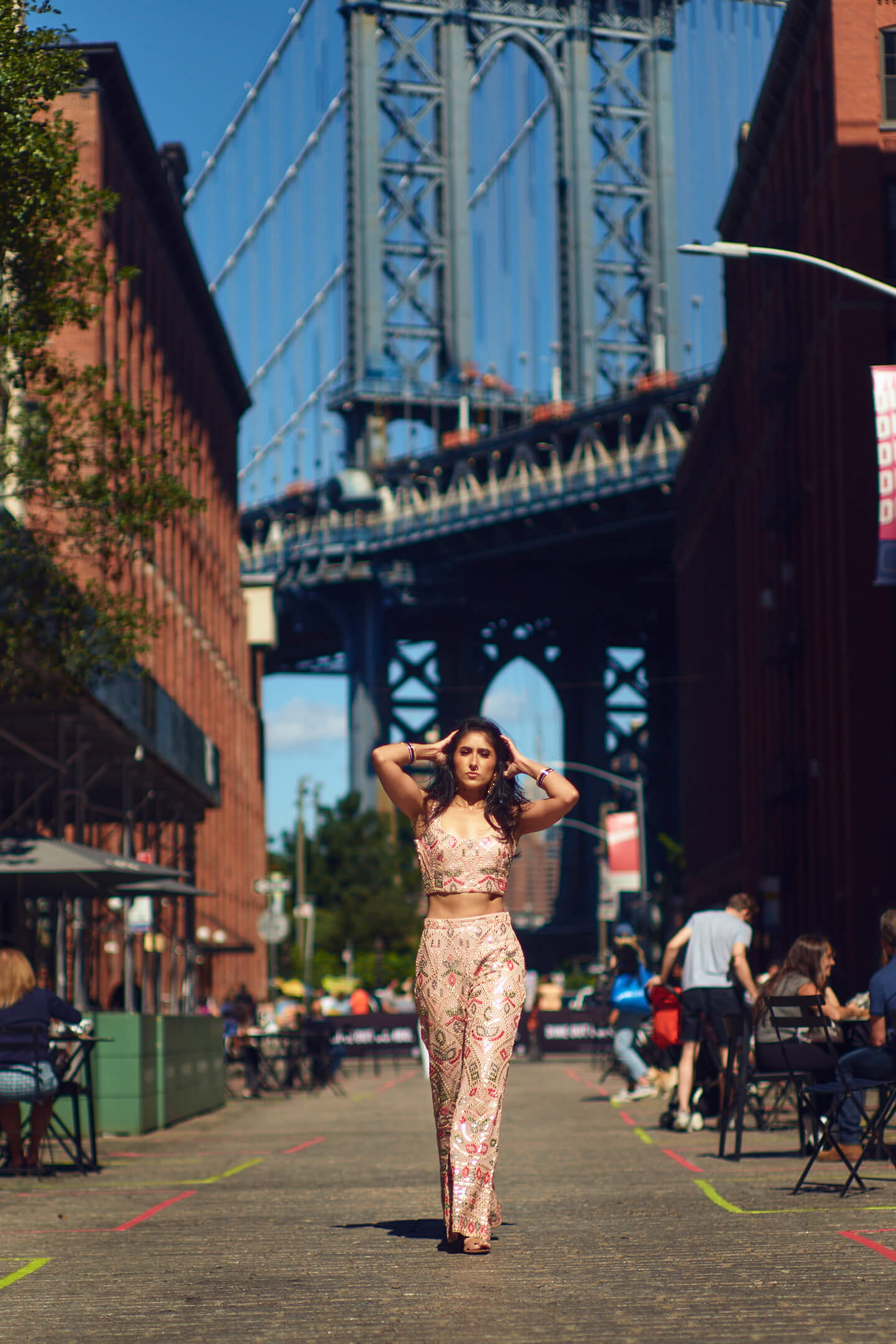 Navneet - Lifestyle Photography Session - Portrait Photography - Women's Fashion Photography - Dumbo Brooklyn - Manhattan Bridge