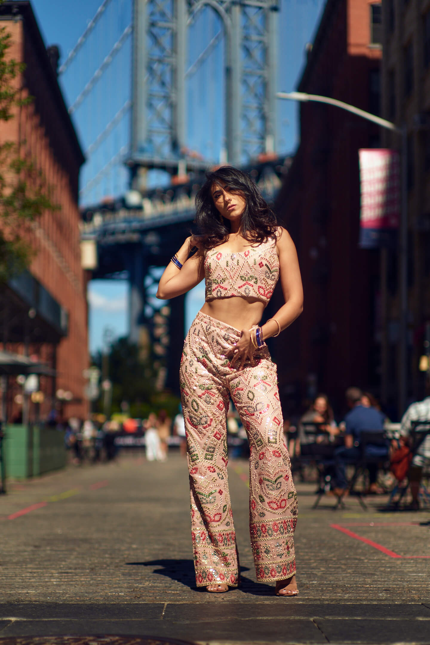 Navneet - Lifestyle Photography Session - Portrait Photography - Women's Fashion Photography - Dumbo Brooklyn - Manhattan Bridge
